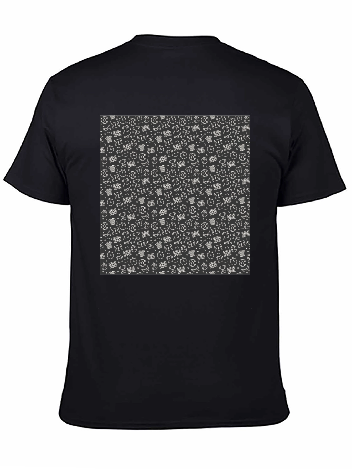 Patterned Soccer T-Shirt - Casual Style