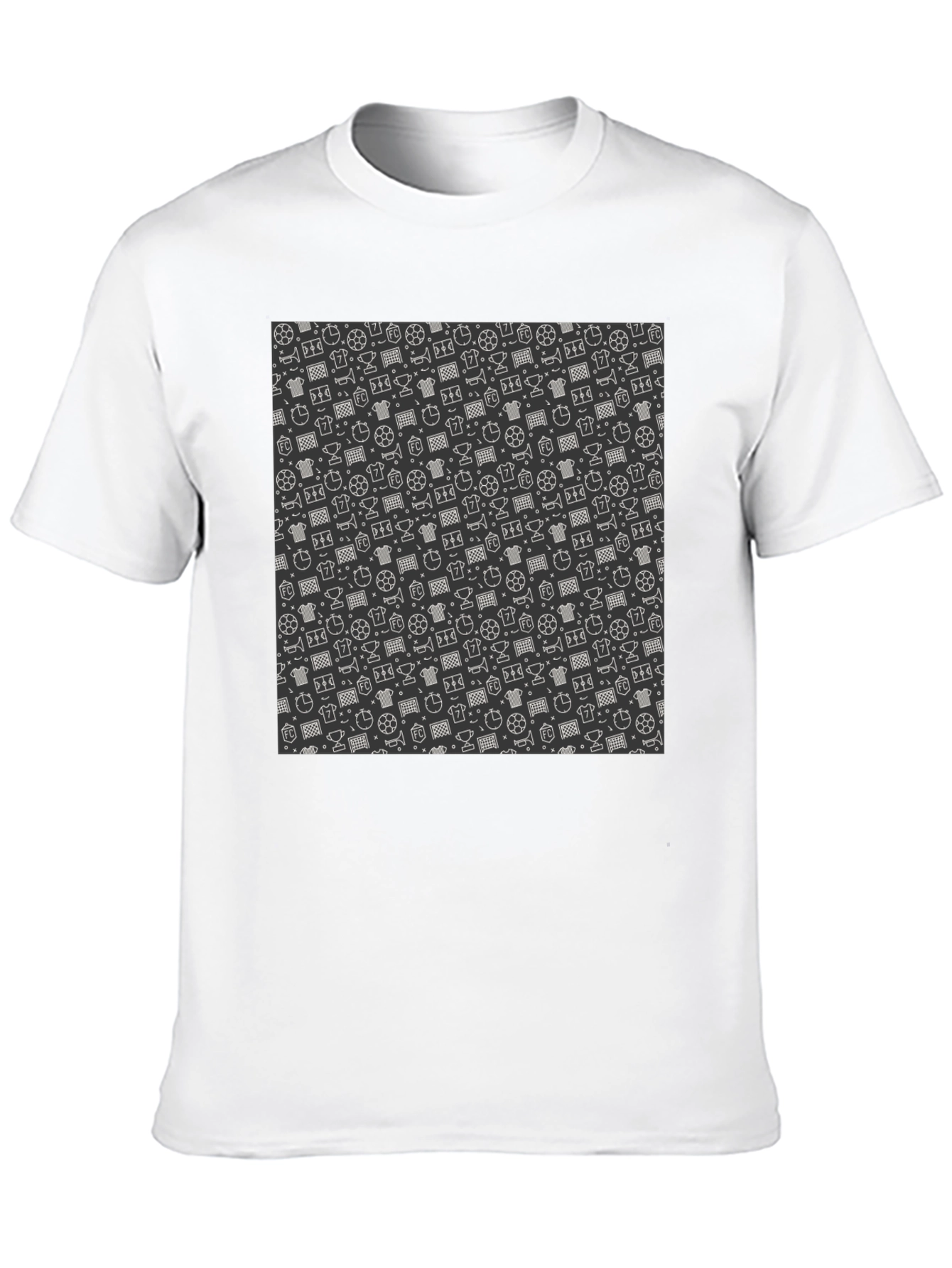 Patterned Soccer T-Shirt - Casual Style