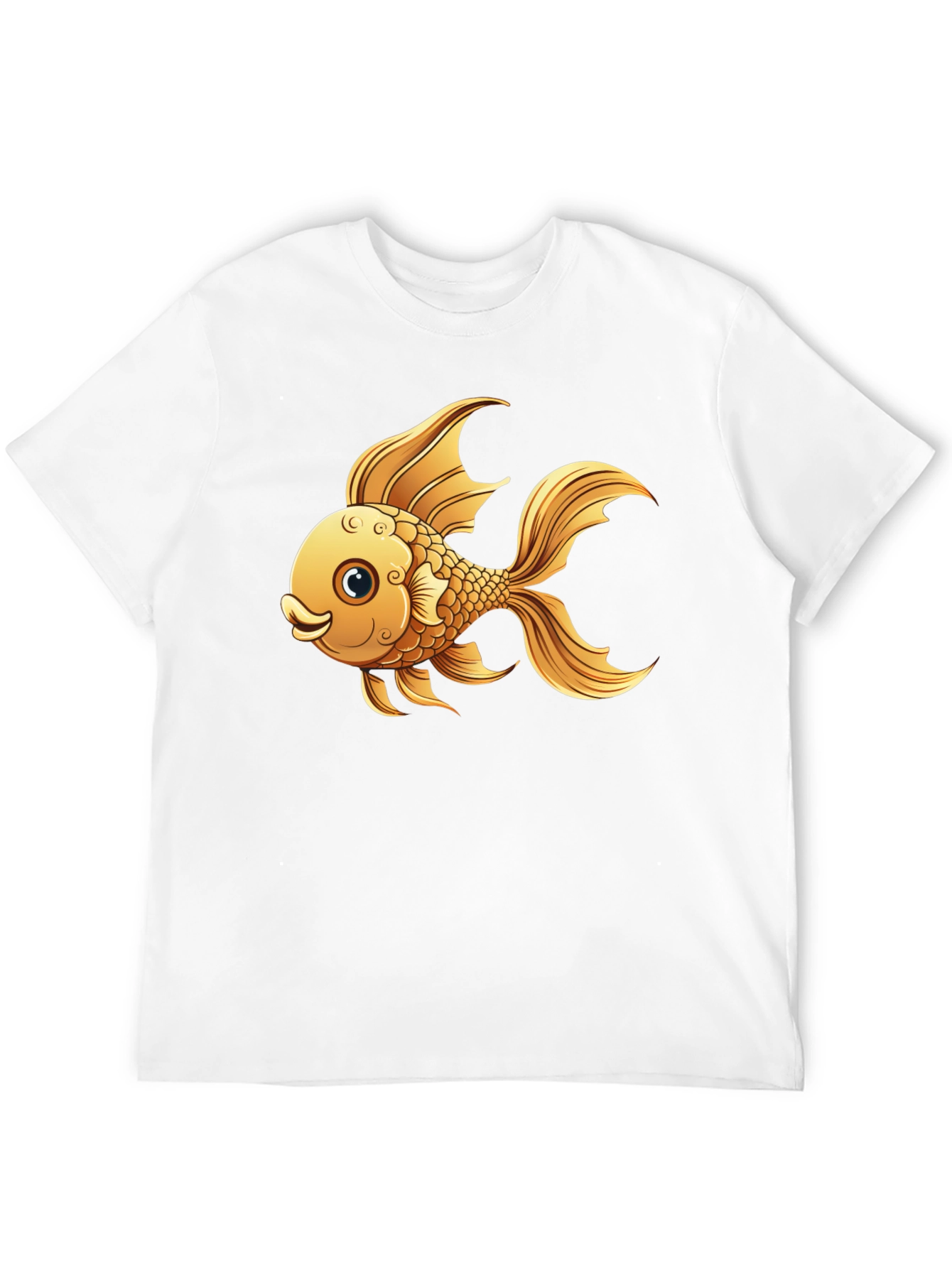 Goldfish Graphic T-Shirt - Black Cotton Tee