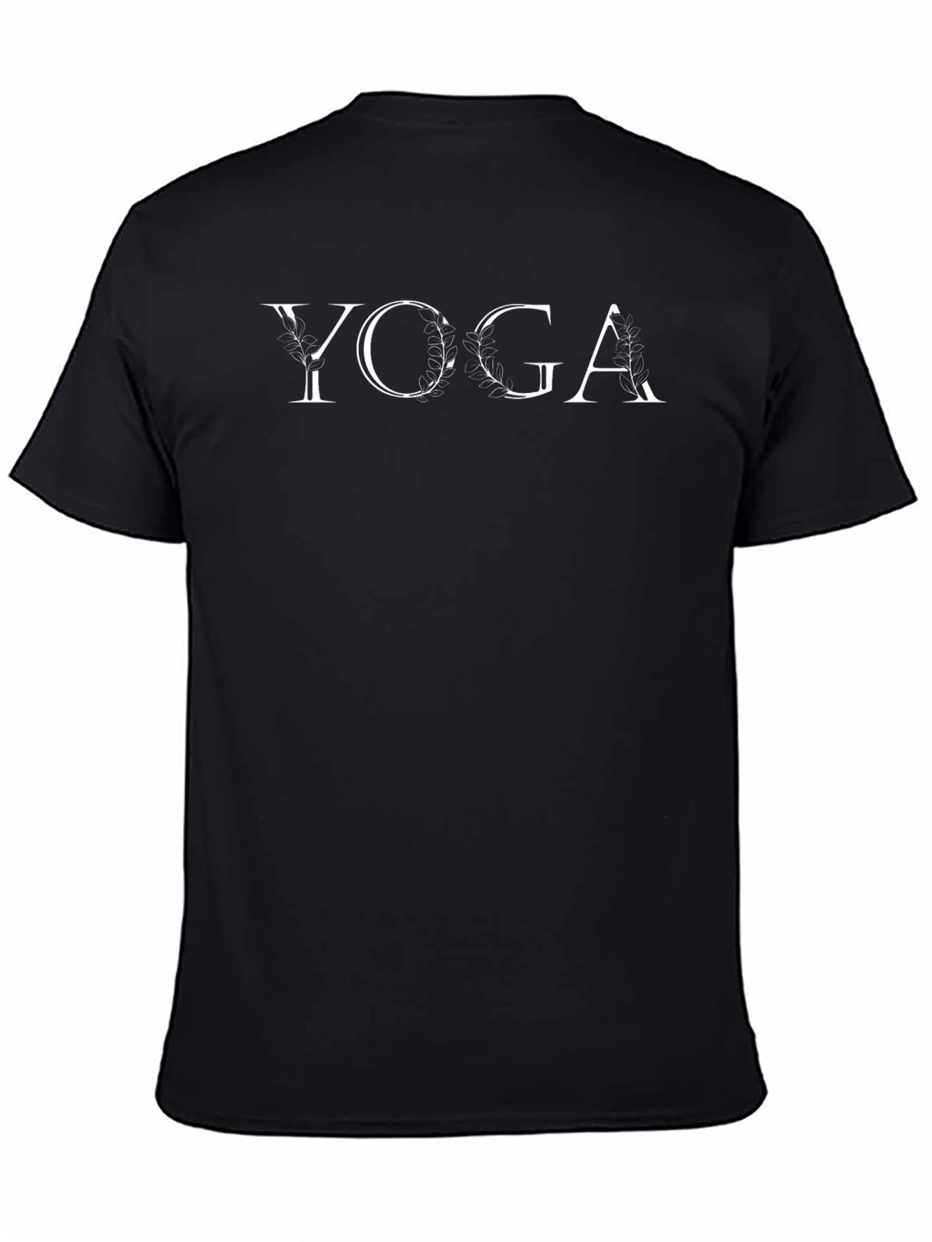 Yoga Graphic T-Shirt - Relaxed Fit Black Tee