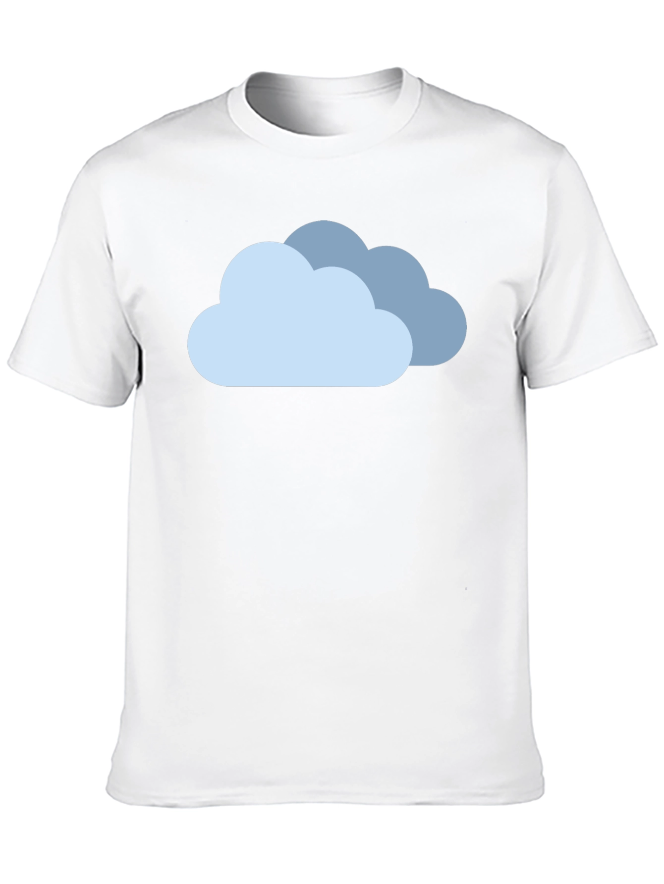Cloud Graphic Black T-Shirt - Weather Theme Tee