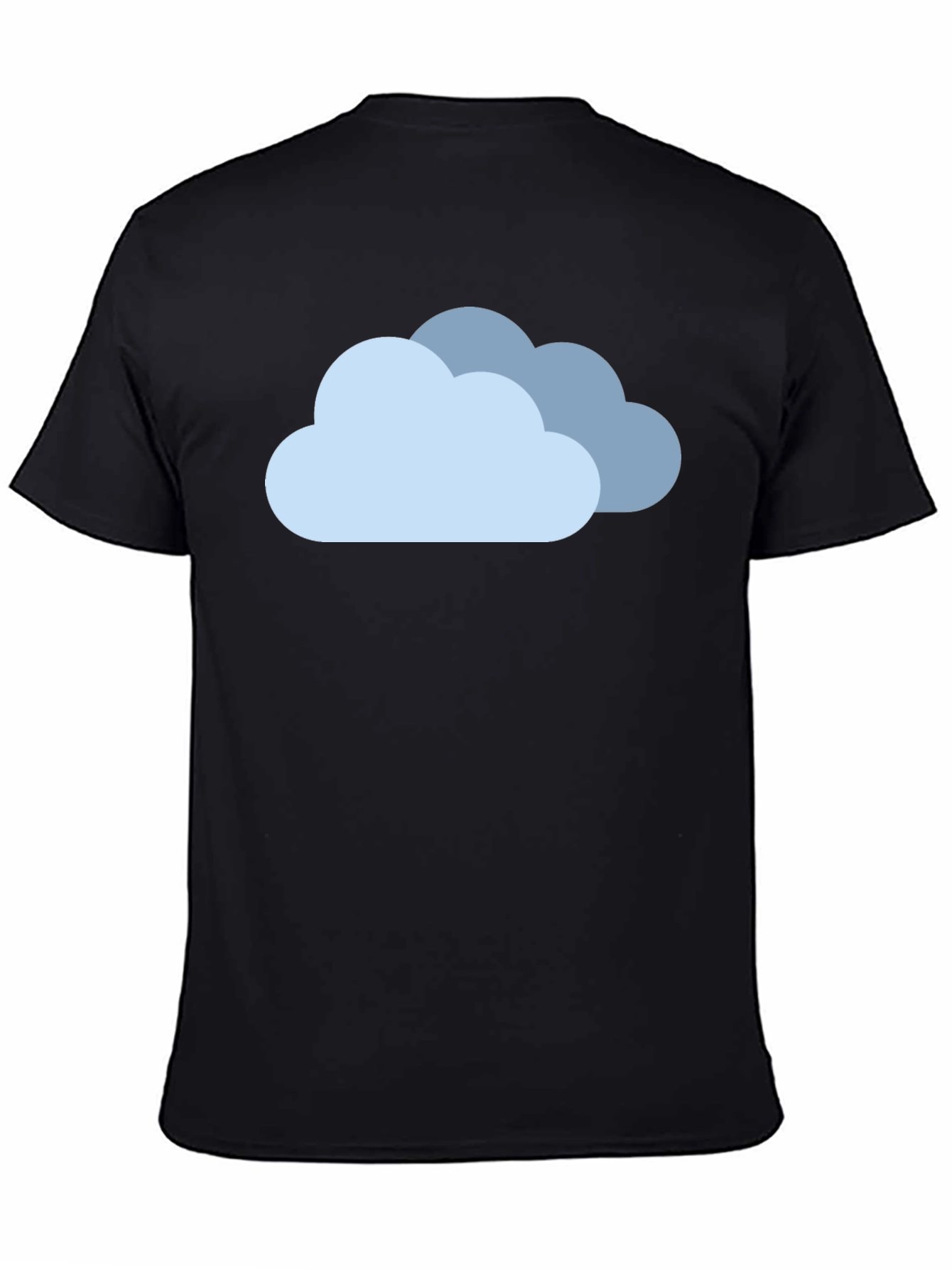 Cloud Graphic Black T-Shirt - Weather Theme Tee
