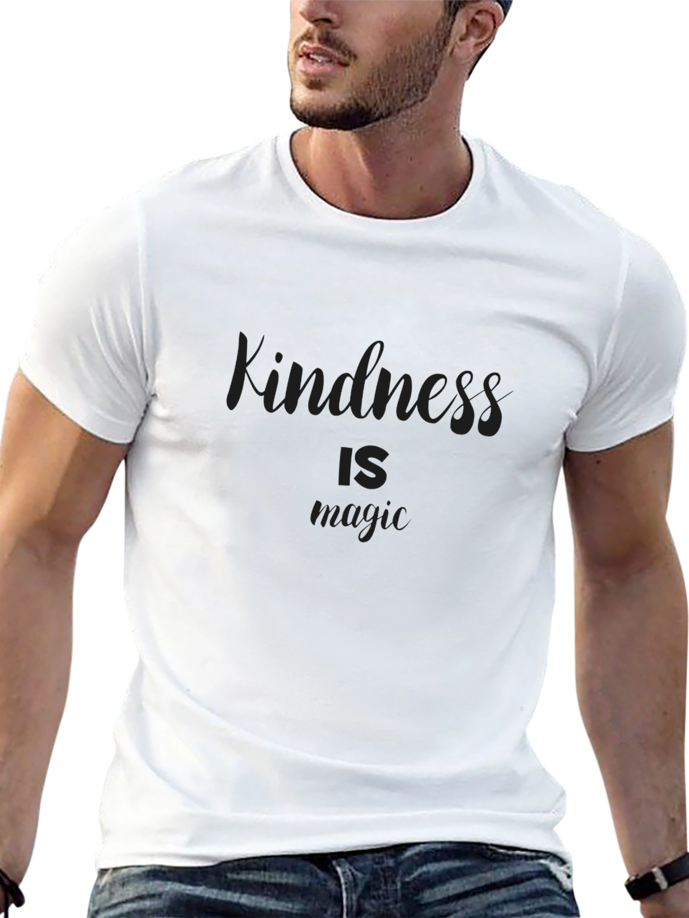 Kindness Is Magic Black Graphic Tee