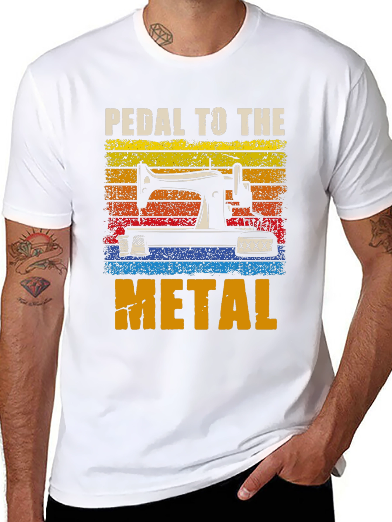 Pedal to the Metal Sewing Machine T-Shirt