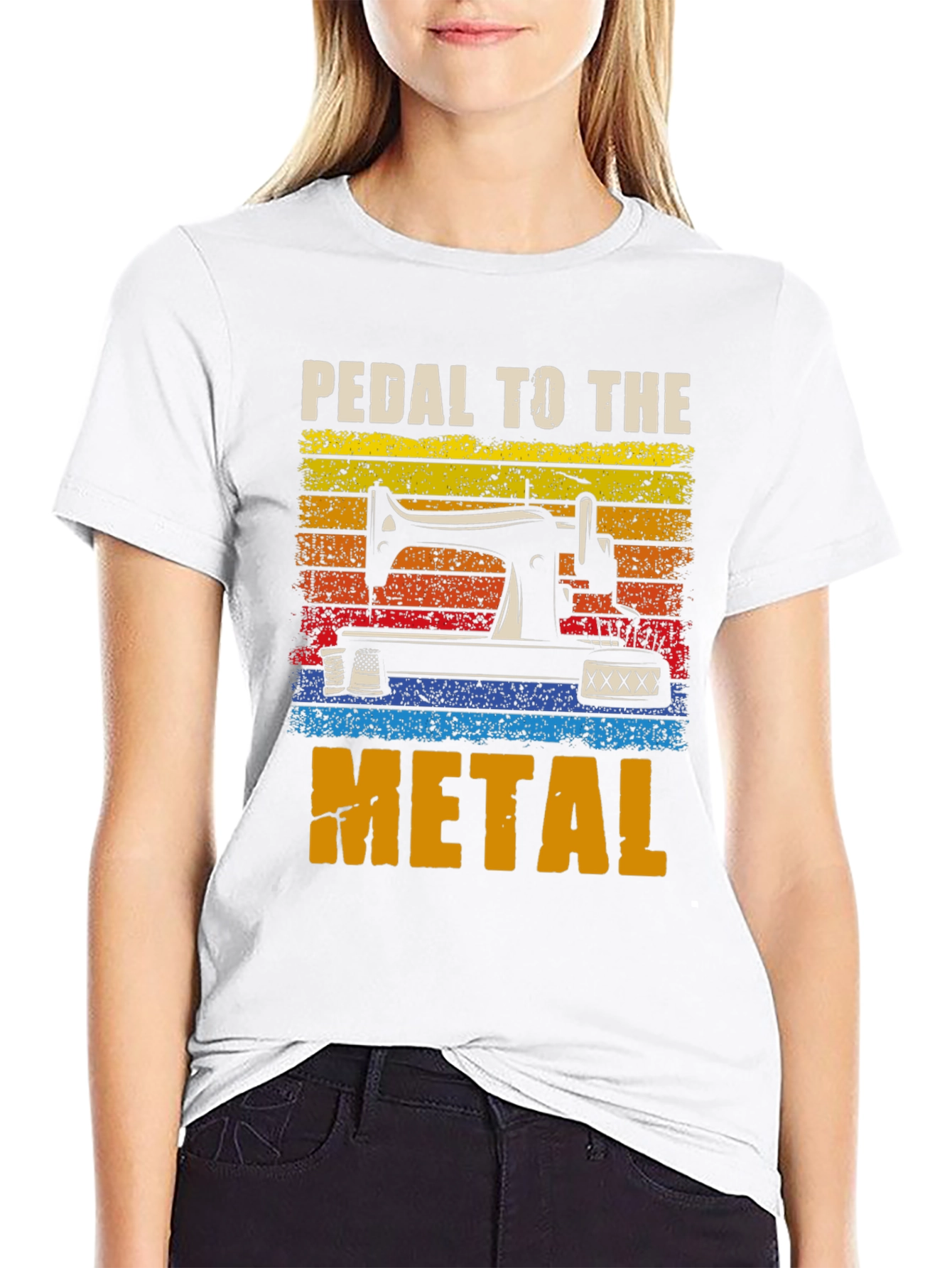 Pedal to the Metal Sewing Machine T-Shirt