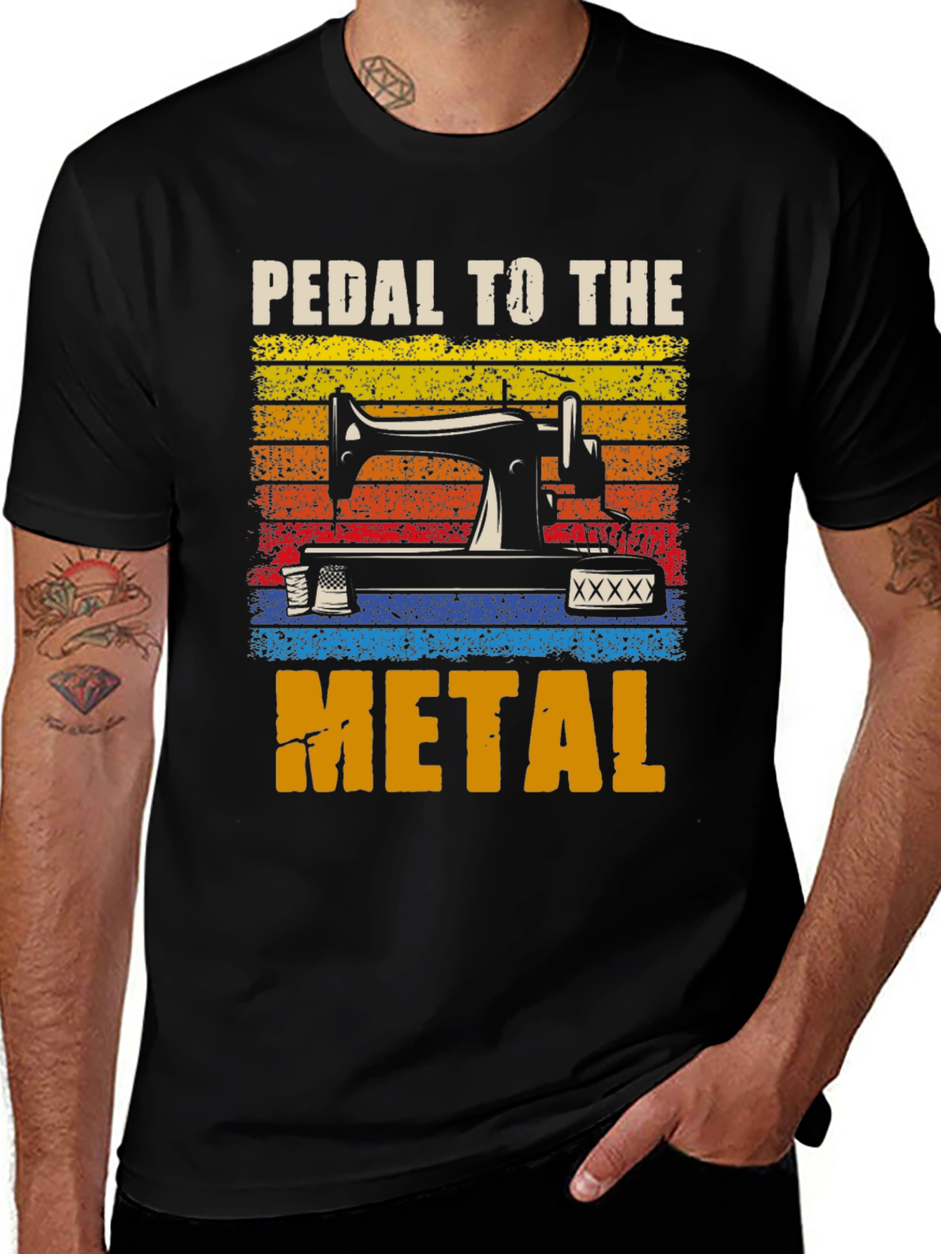 Pedal to the Metal Sewing Machine T-Shirt