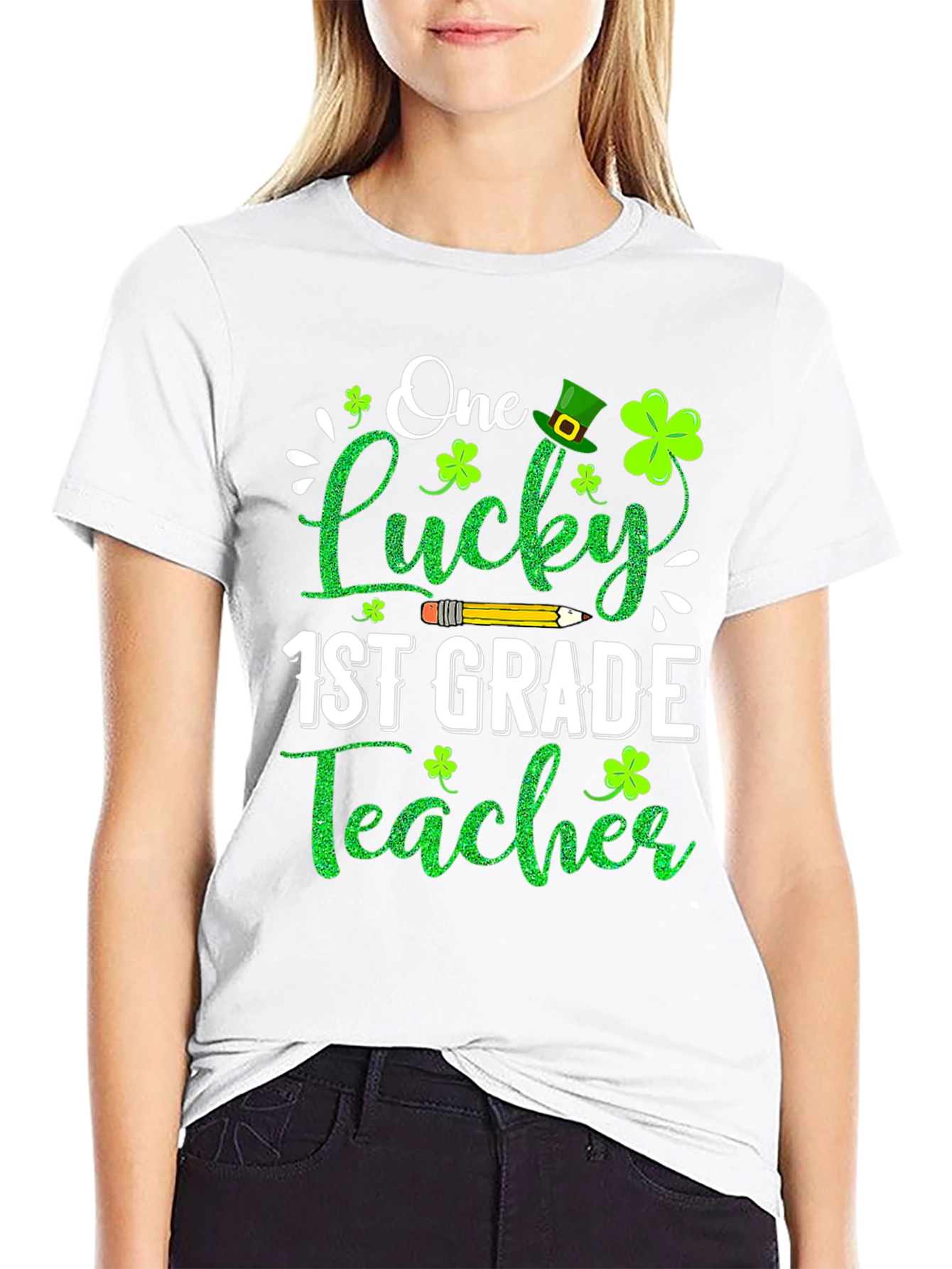 Lucky 1st Grade Teacher St. Patricks Day T-Shirt
