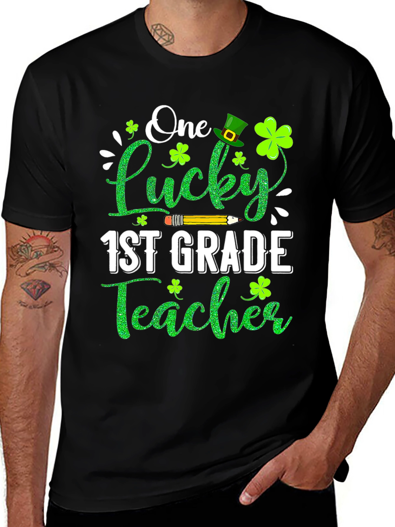 Lucky 1st Grade Teacher St. Patricks Day T-Shirt