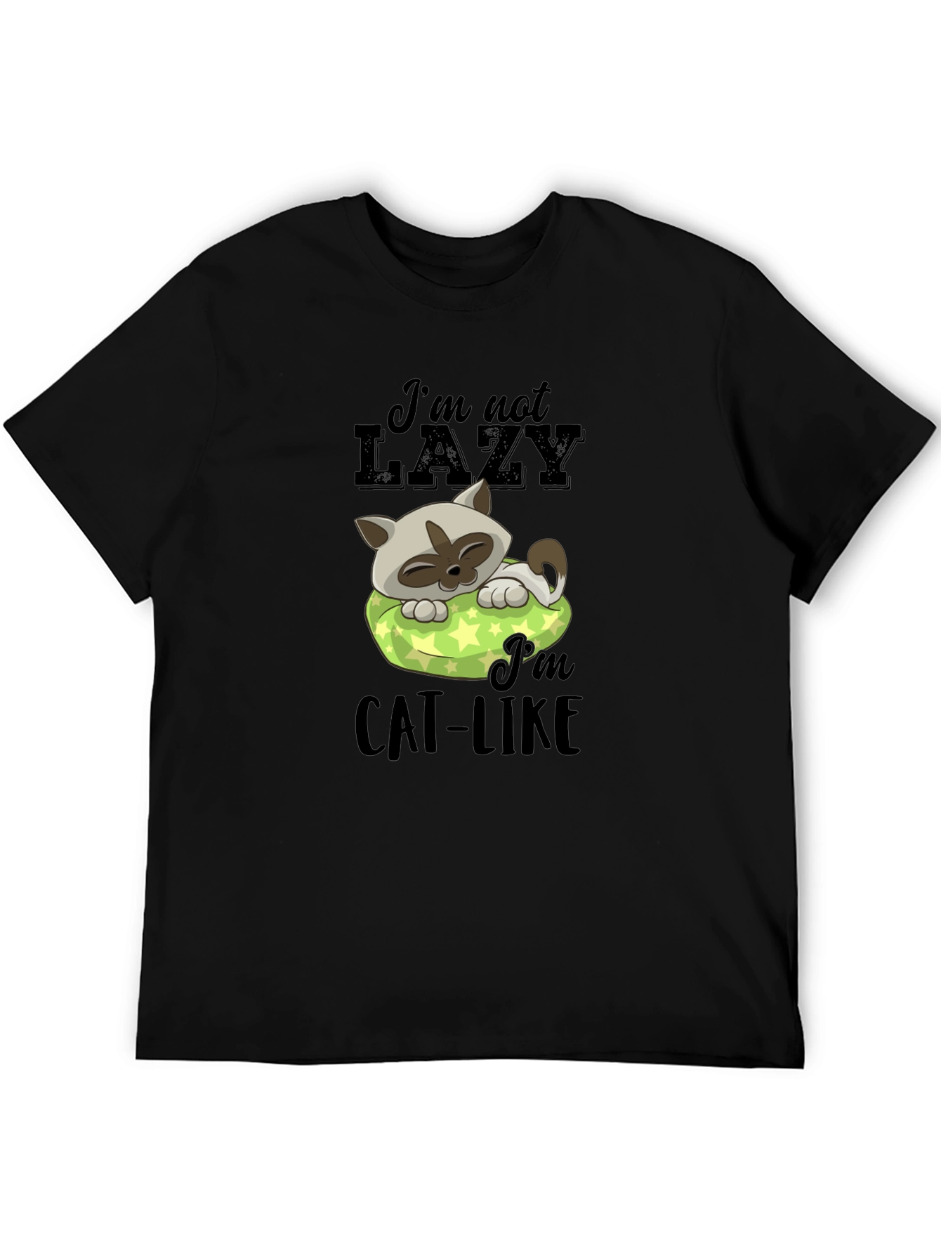 Lazy Cat T-Shirt - Mens Graphic Tee