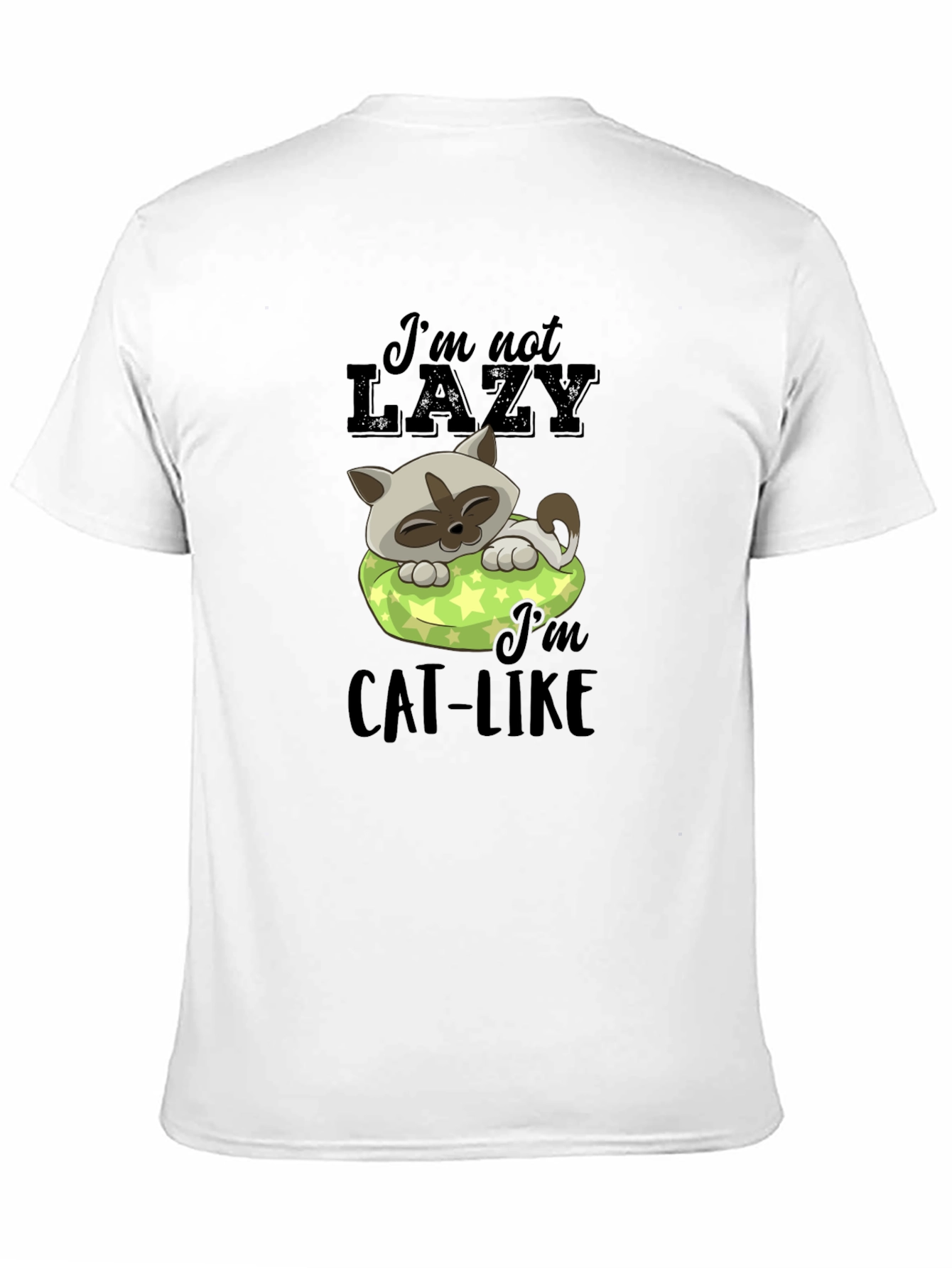 Lazy Cat T-Shirt - Mens Graphic Tee