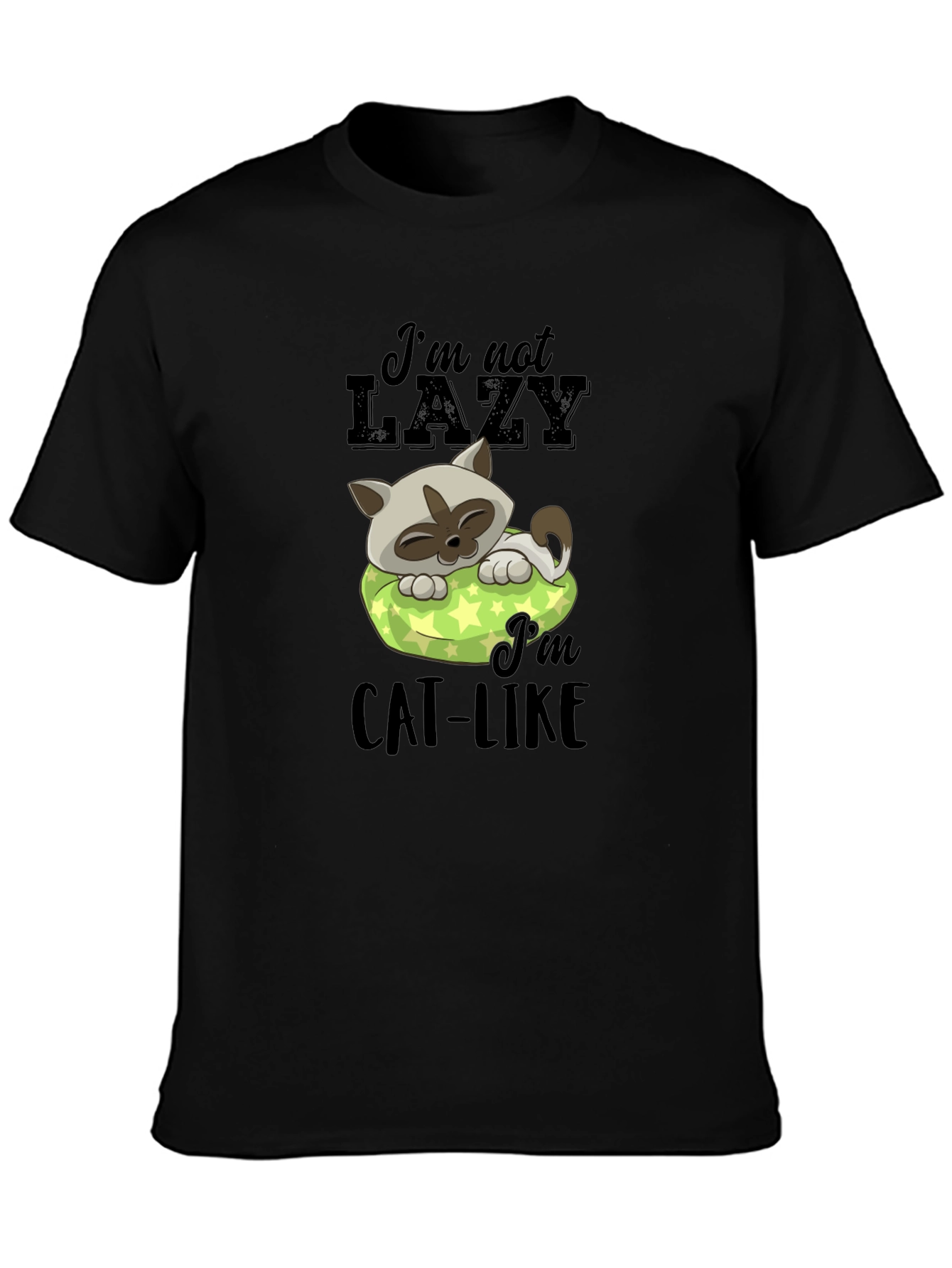 Lazy Cat T-Shirt - Mens Graphic Tee