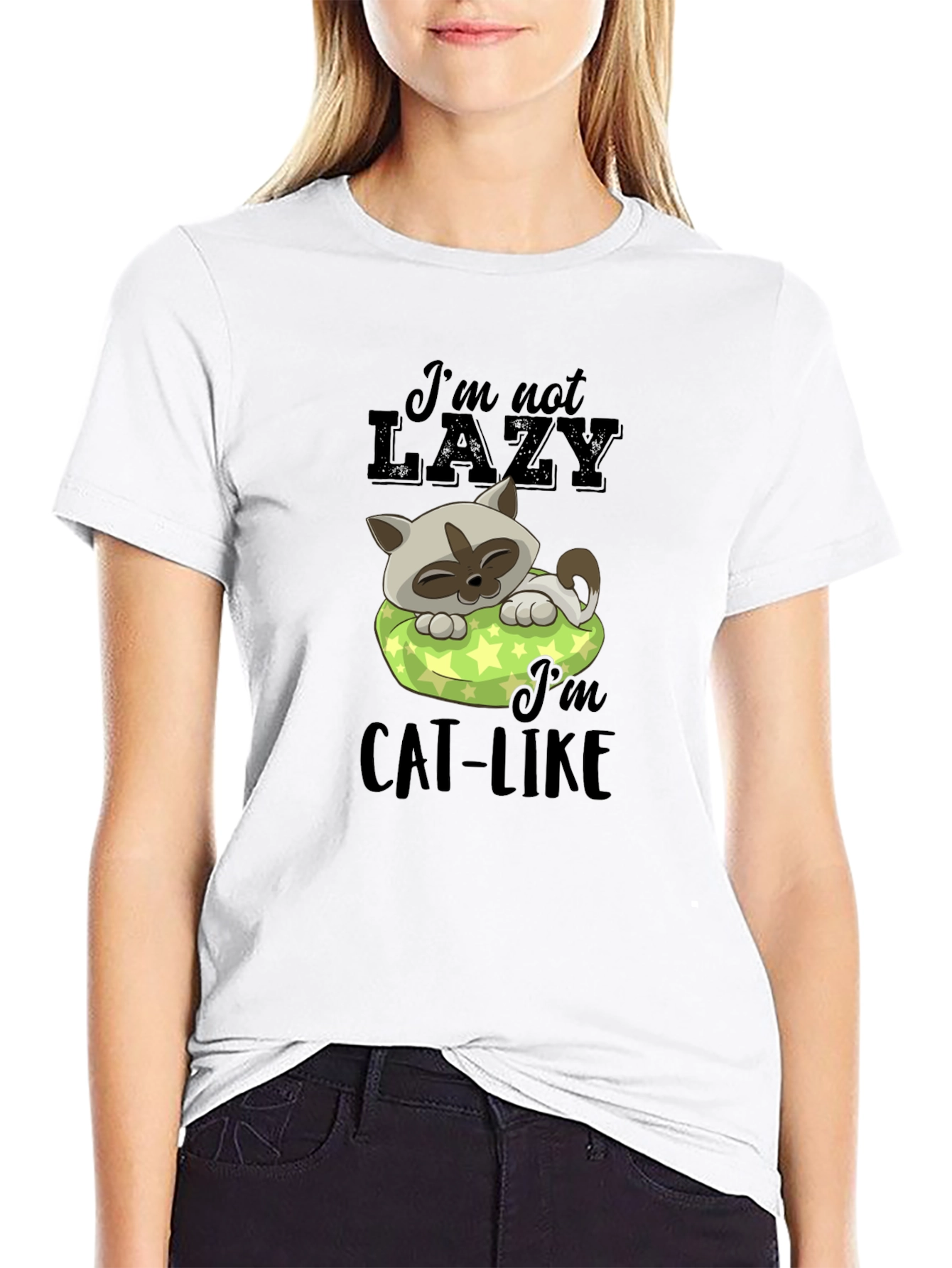 Lazy Cat T-Shirt - Mens Graphic Tee