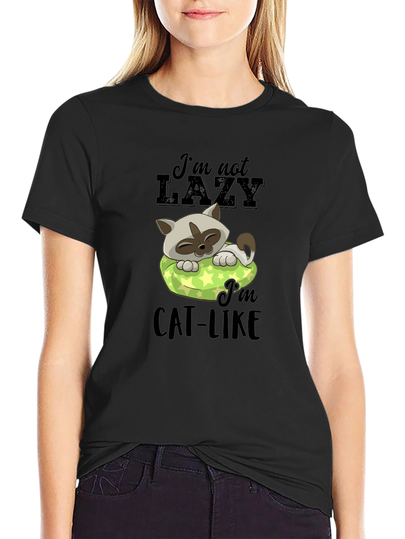 Lazy Cat T-Shirt - Mens Graphic Tee