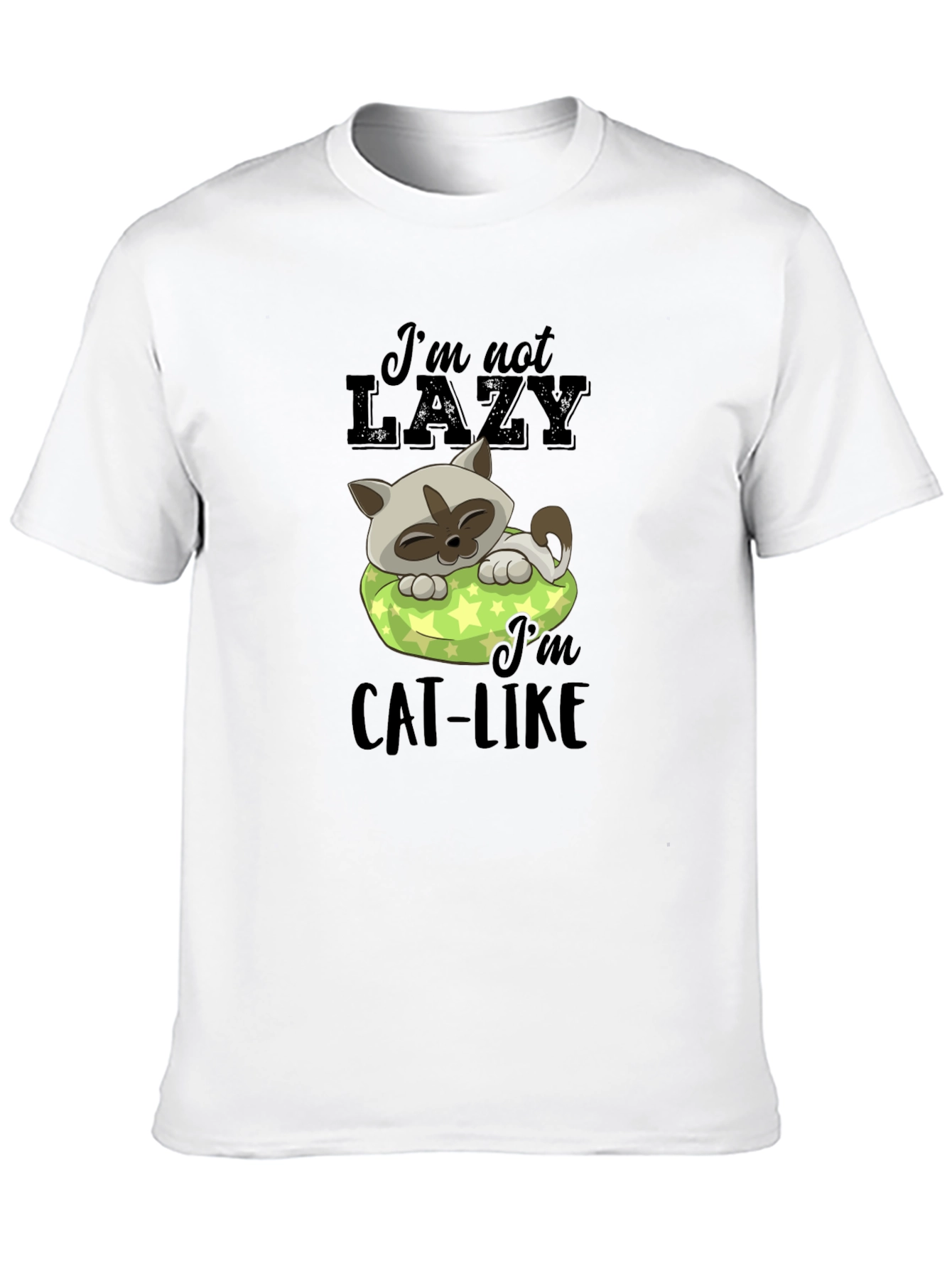 Lazy Cat T-Shirt - Mens Graphic Tee