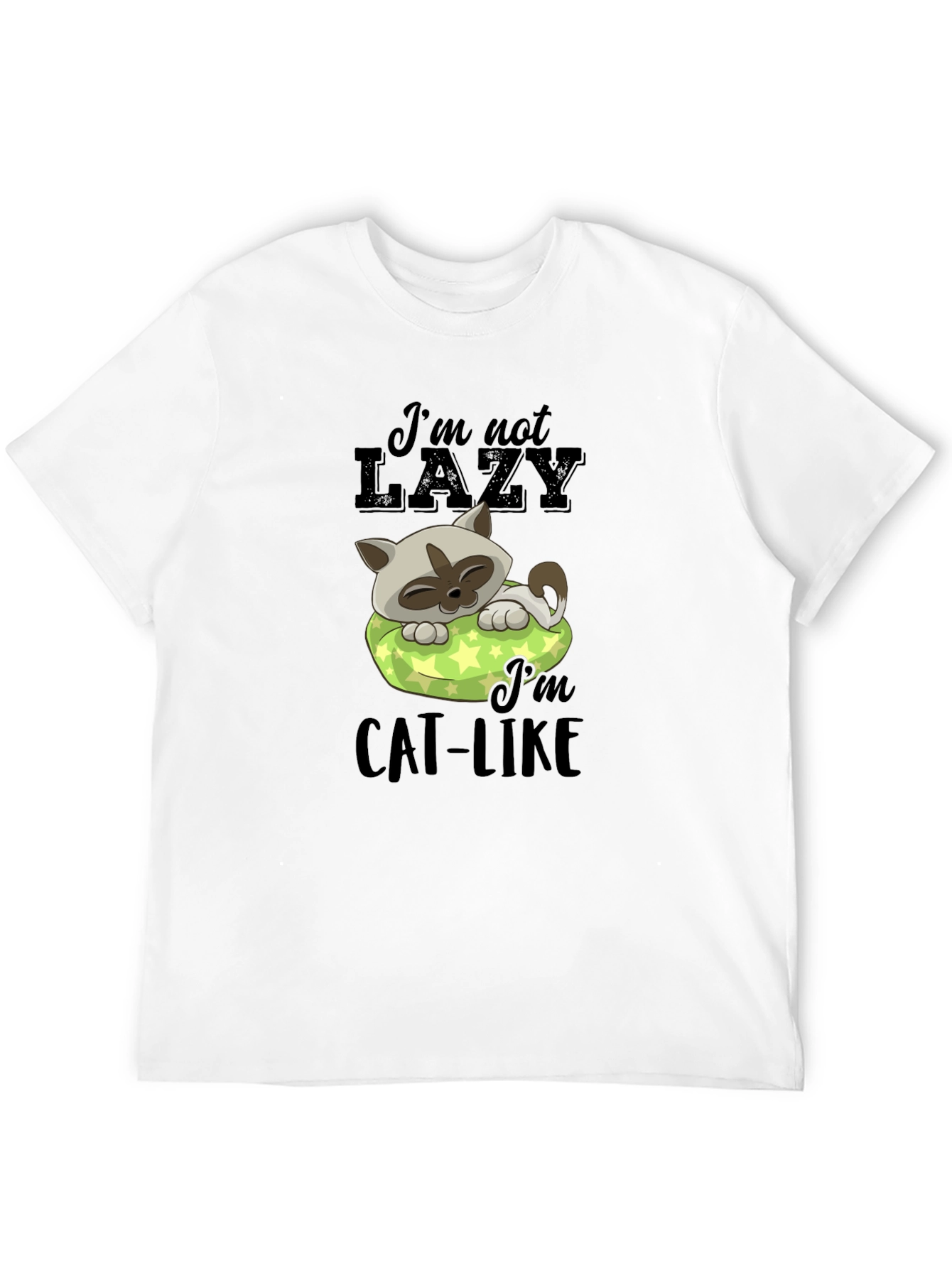 Lazy Cat T-Shirt - Mens Graphic Tee