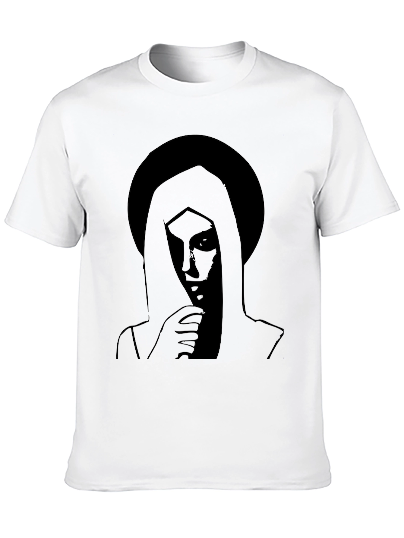 Mystic Silhouette Graphic Tee - Black Cotton Blend