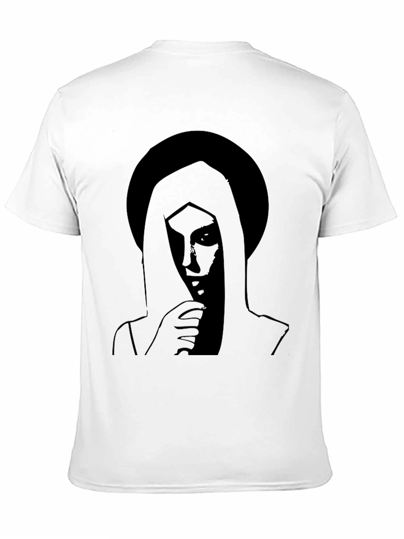 Mystic Silhouette Graphic Tee - Black Cotton Blend
