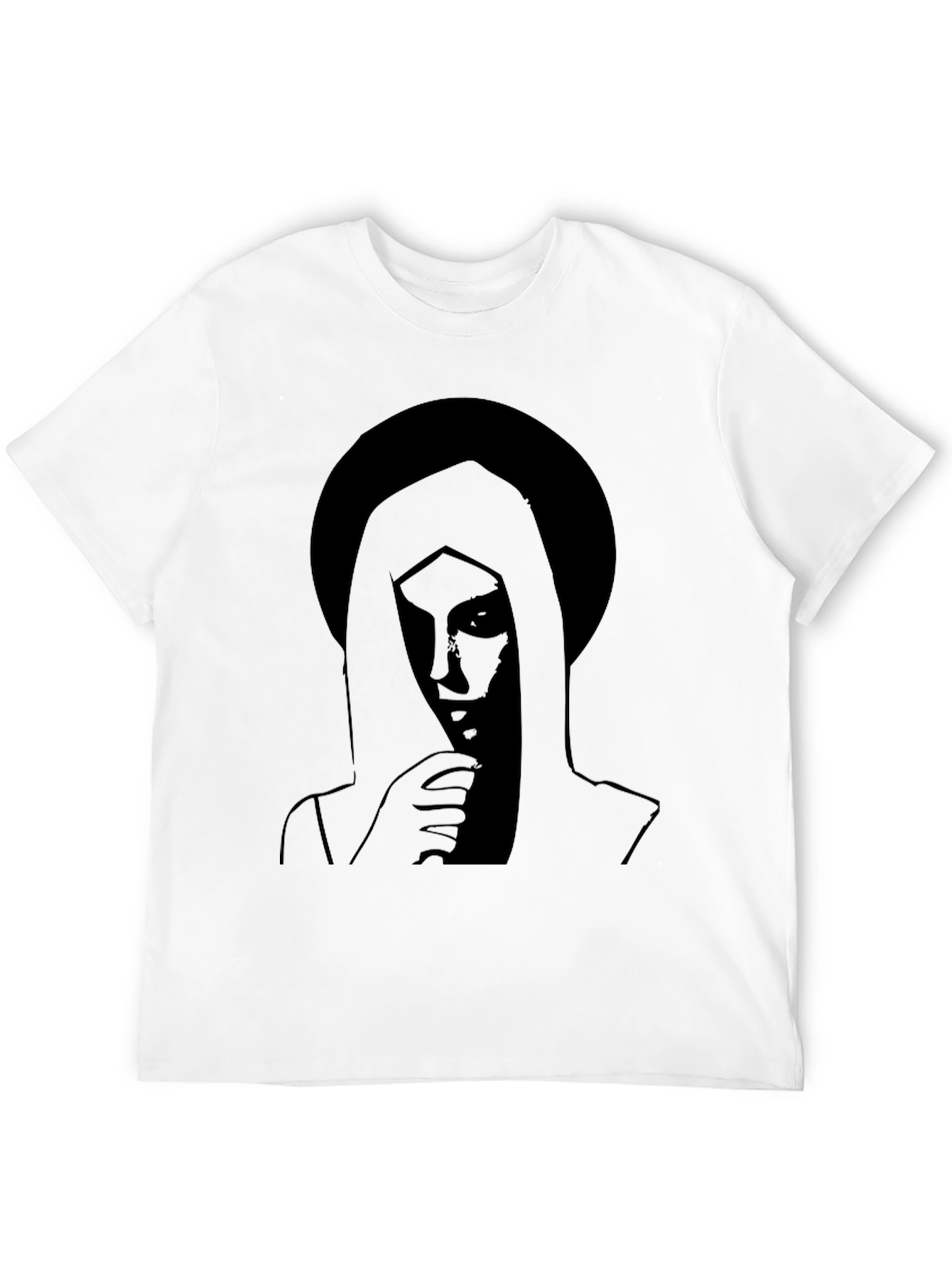 Mystic Silhouette Graphic Tee - Black Cotton Blend