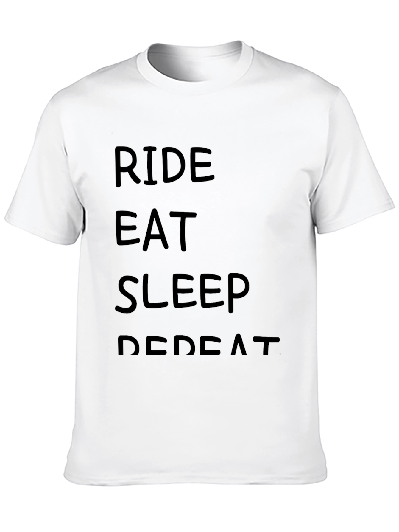 Ride Eat Sleep Repeat Black T-Shirt