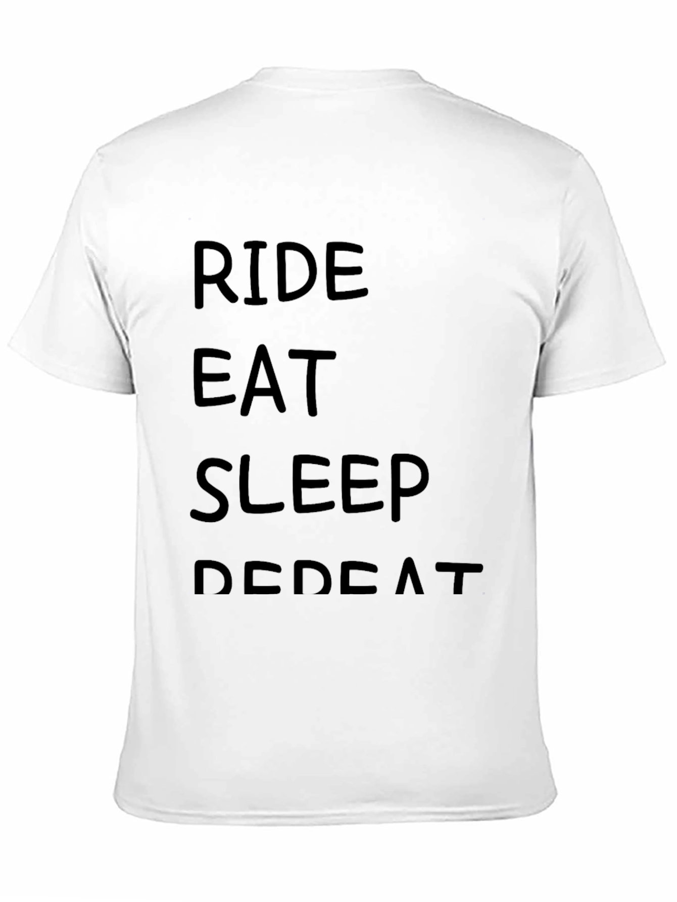 Ride Eat Sleep Repeat Black T-Shirt