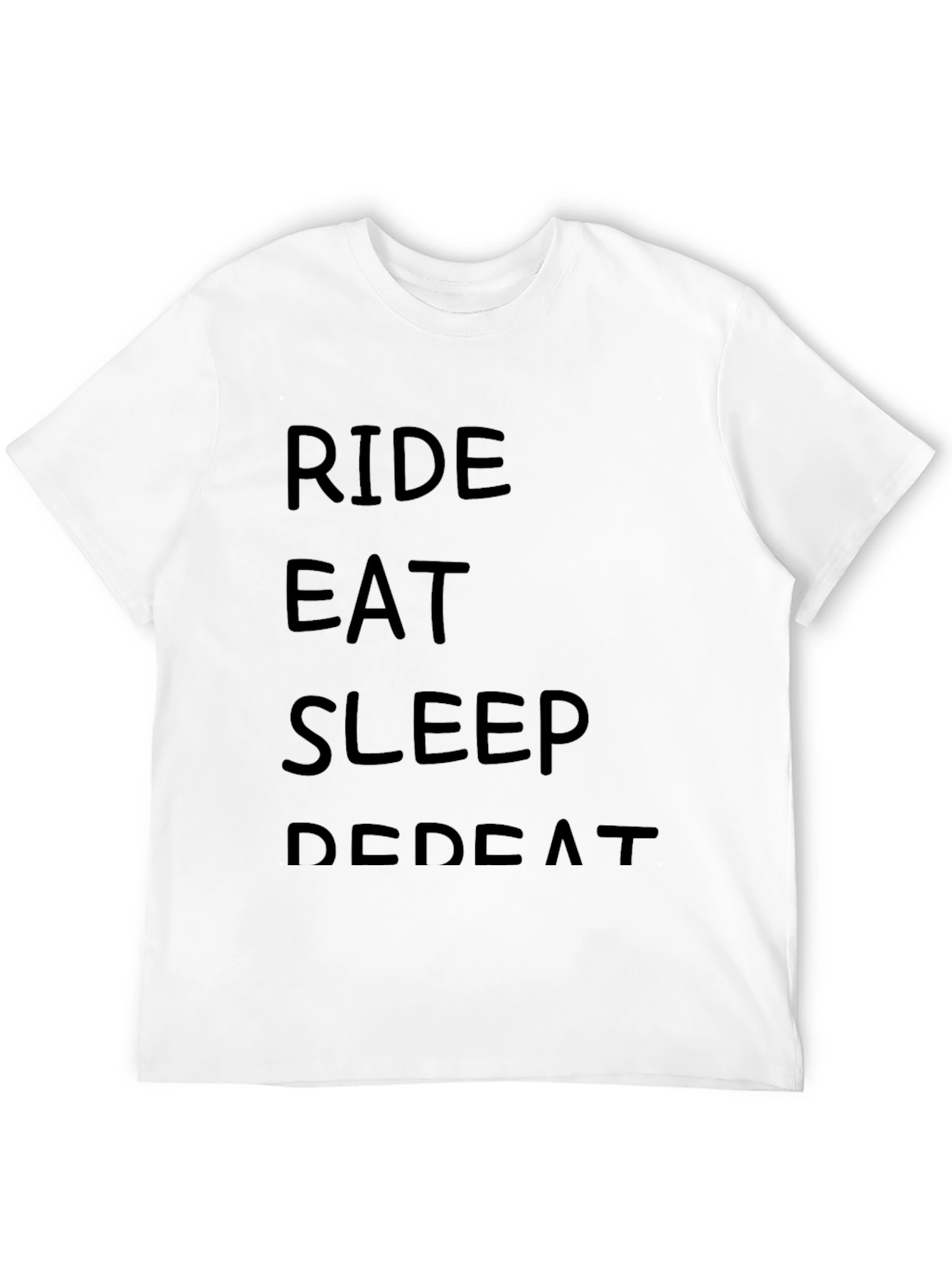 Ride Eat Sleep Repeat Black T-Shirt