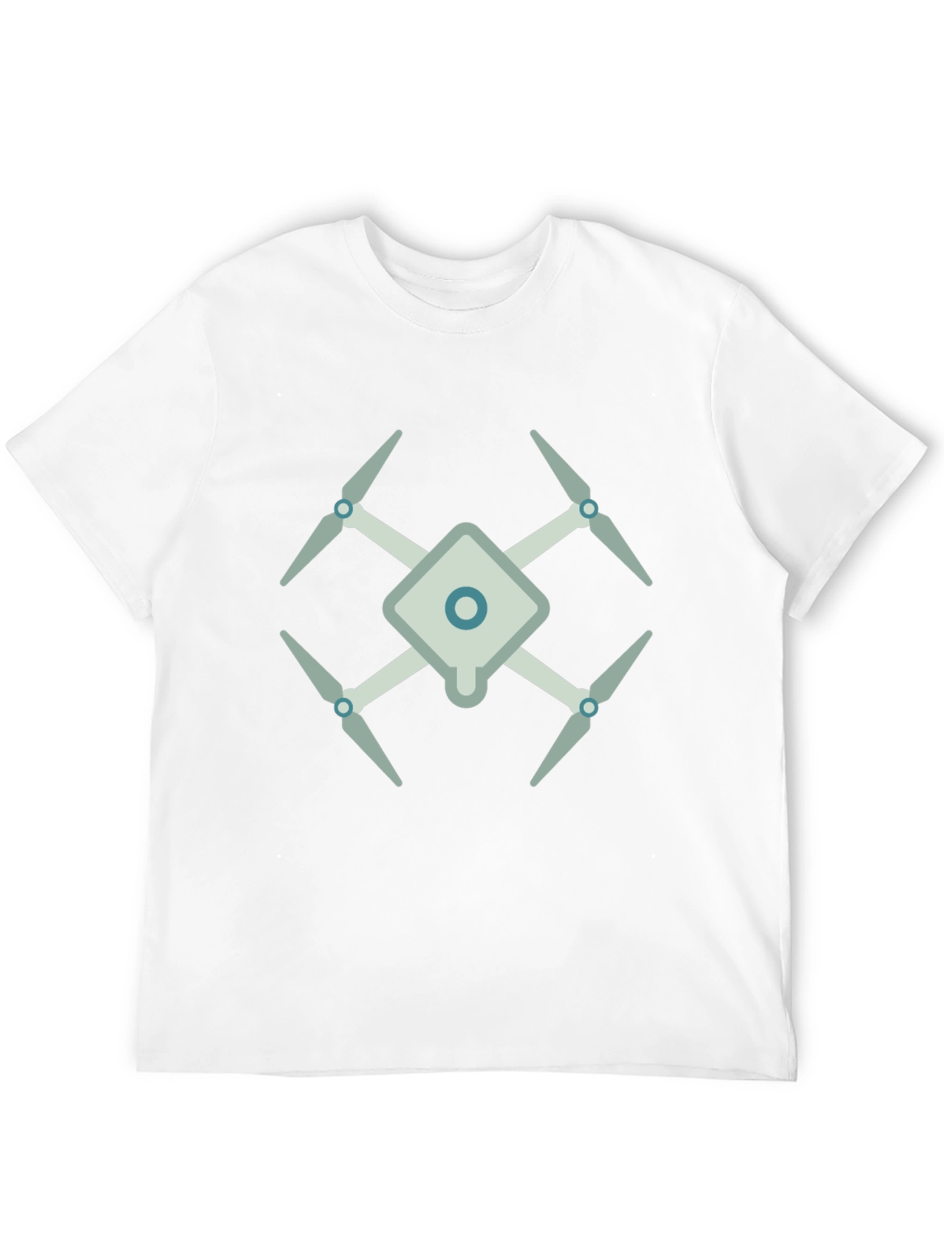 Drone Graphic Tee - Modern Black T-Shirt