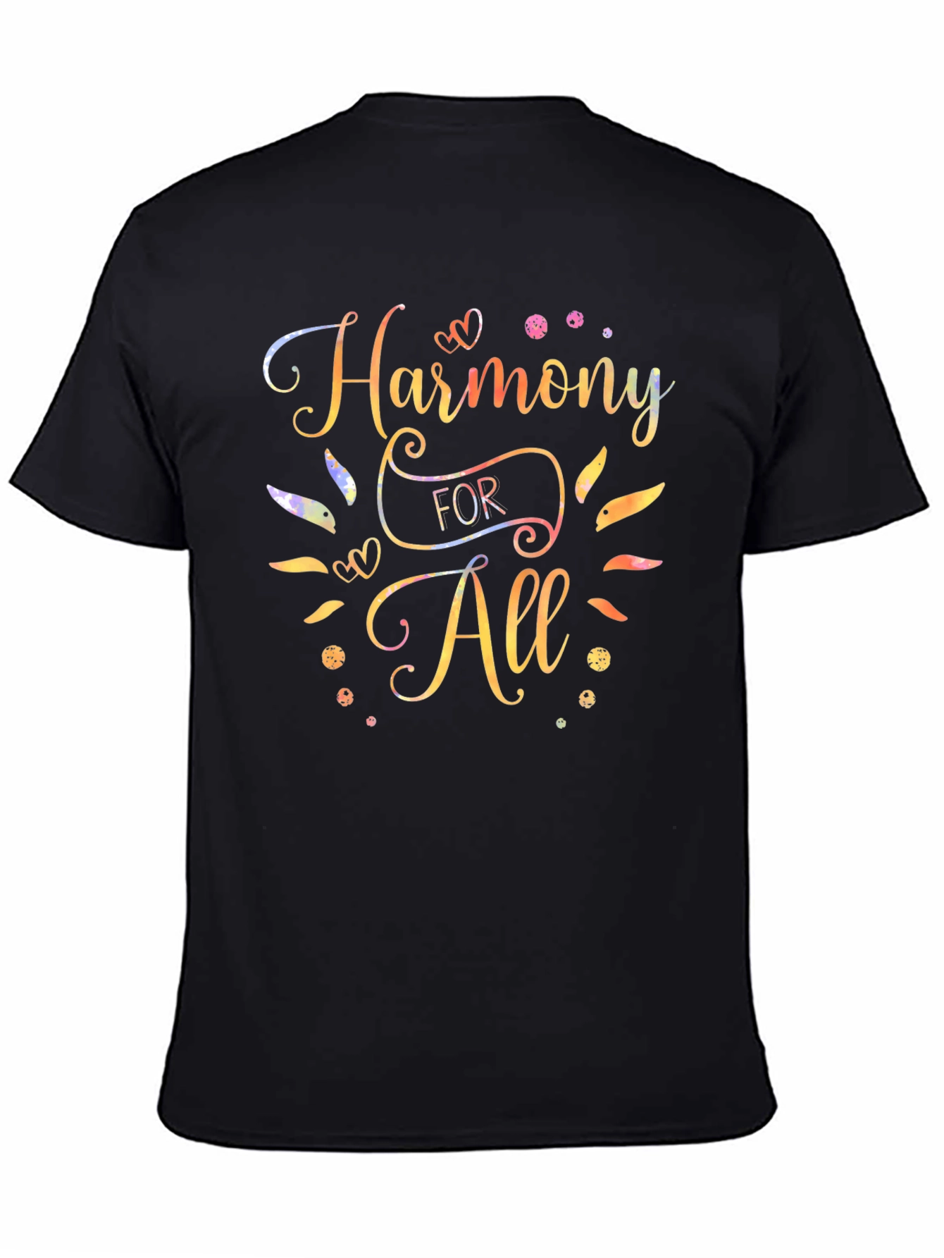 Harmony For All Black T-Shirt