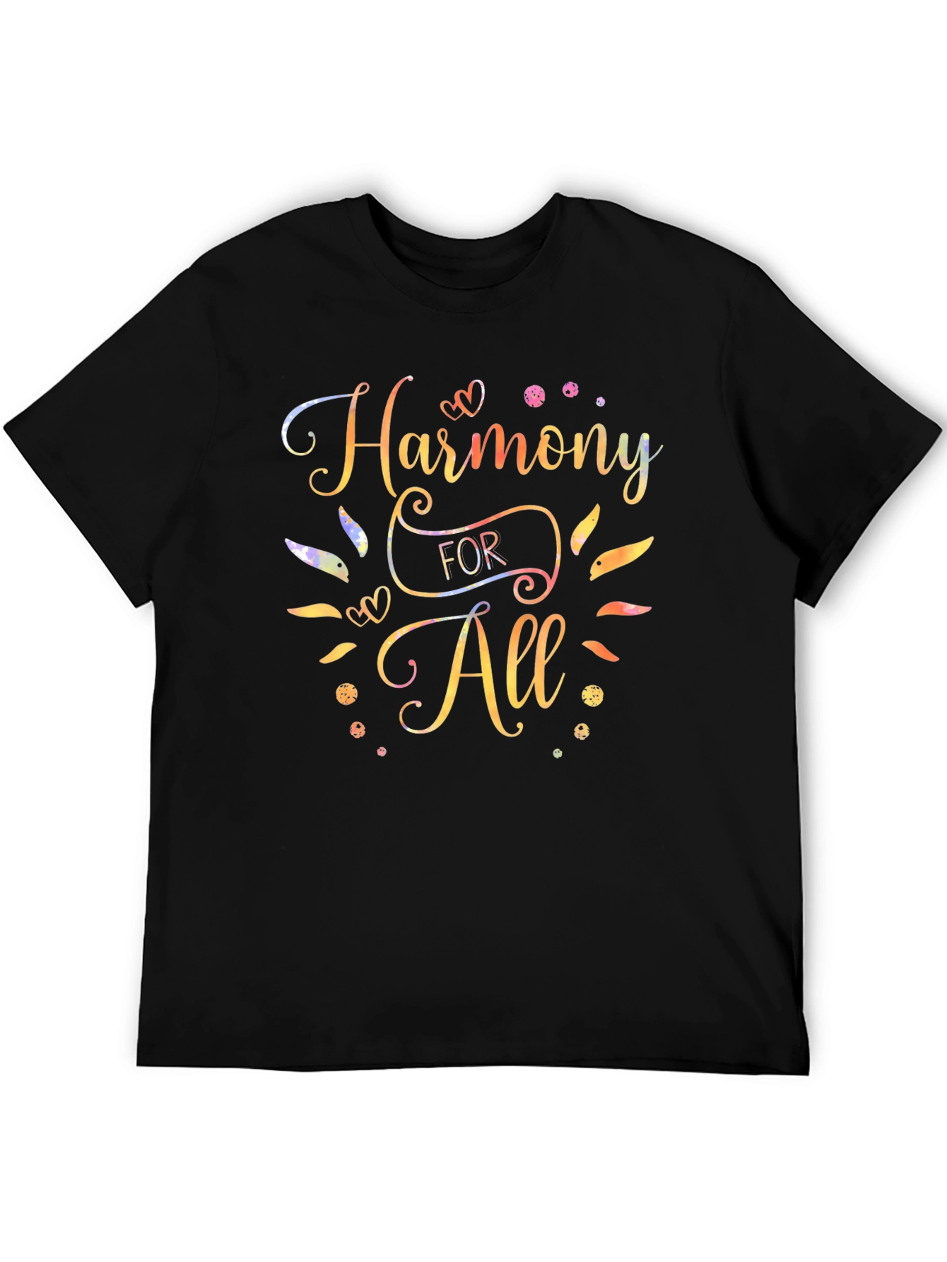 Harmony For All Black T-Shirt