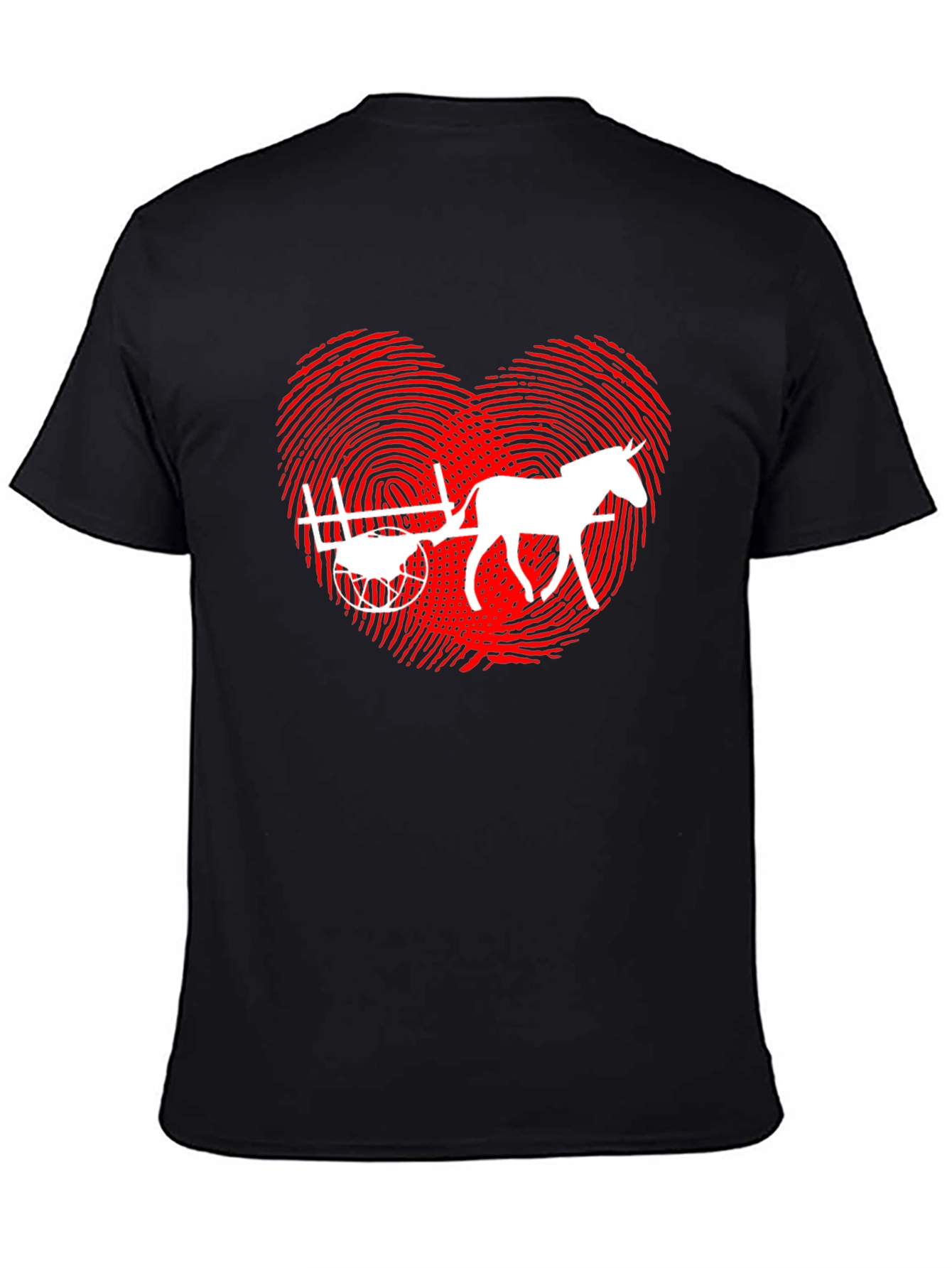 Horse Cart Love Heart T-Shirt