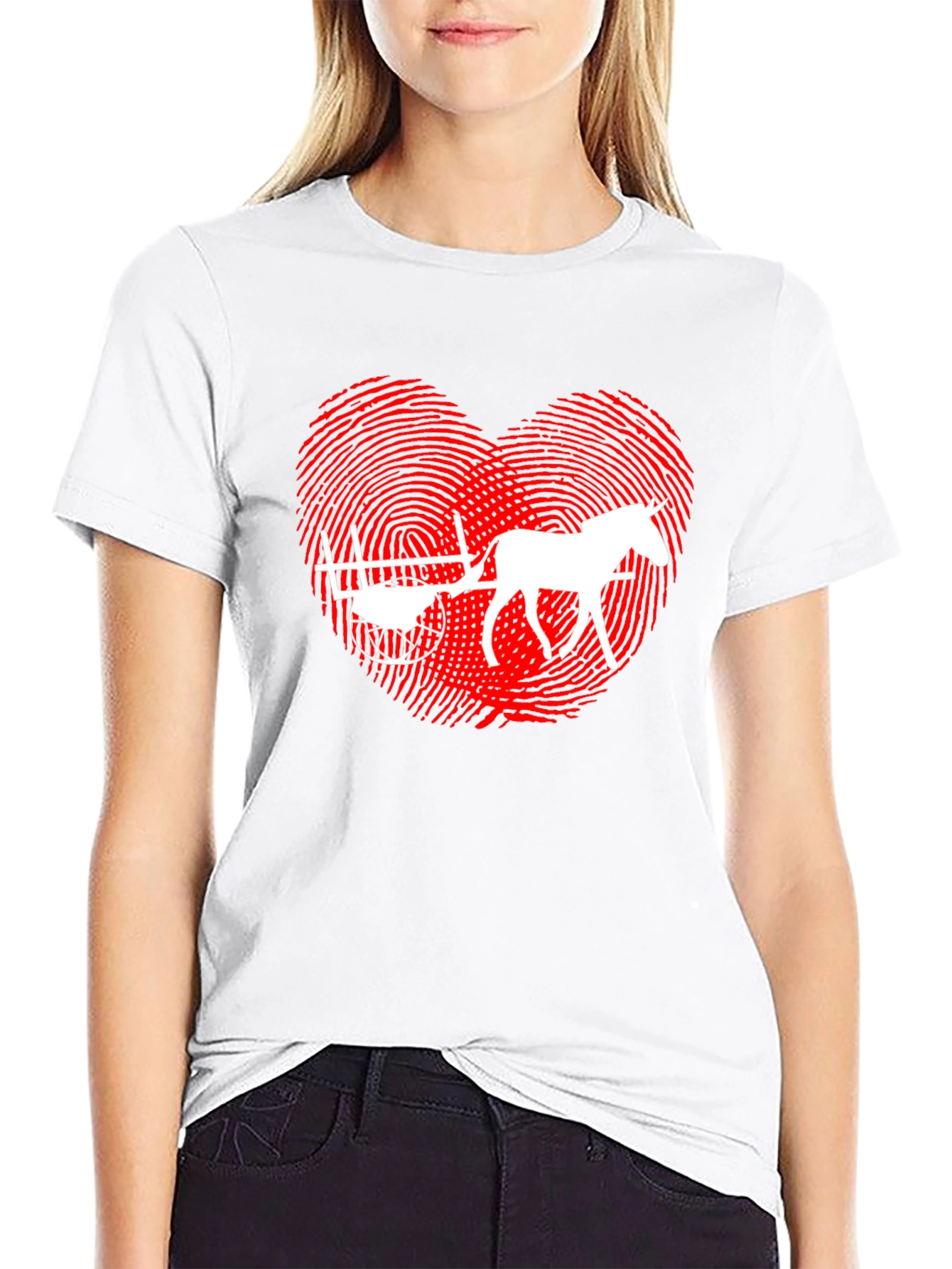 Horse Cart Love Heart T-Shirt