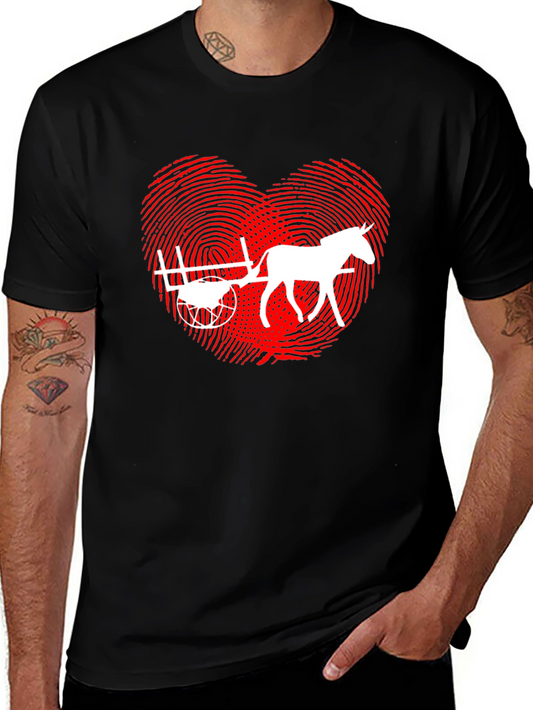 Horse Cart Love Heart T-Shirt