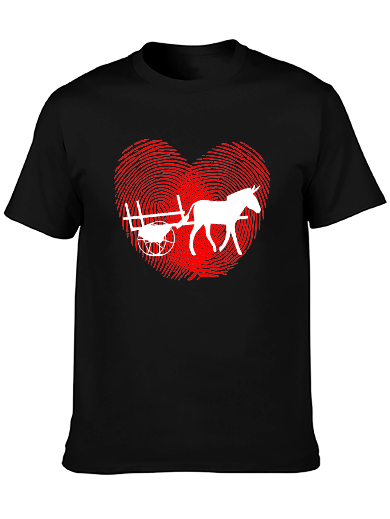 Horse Cart Love Heart T-Shirt