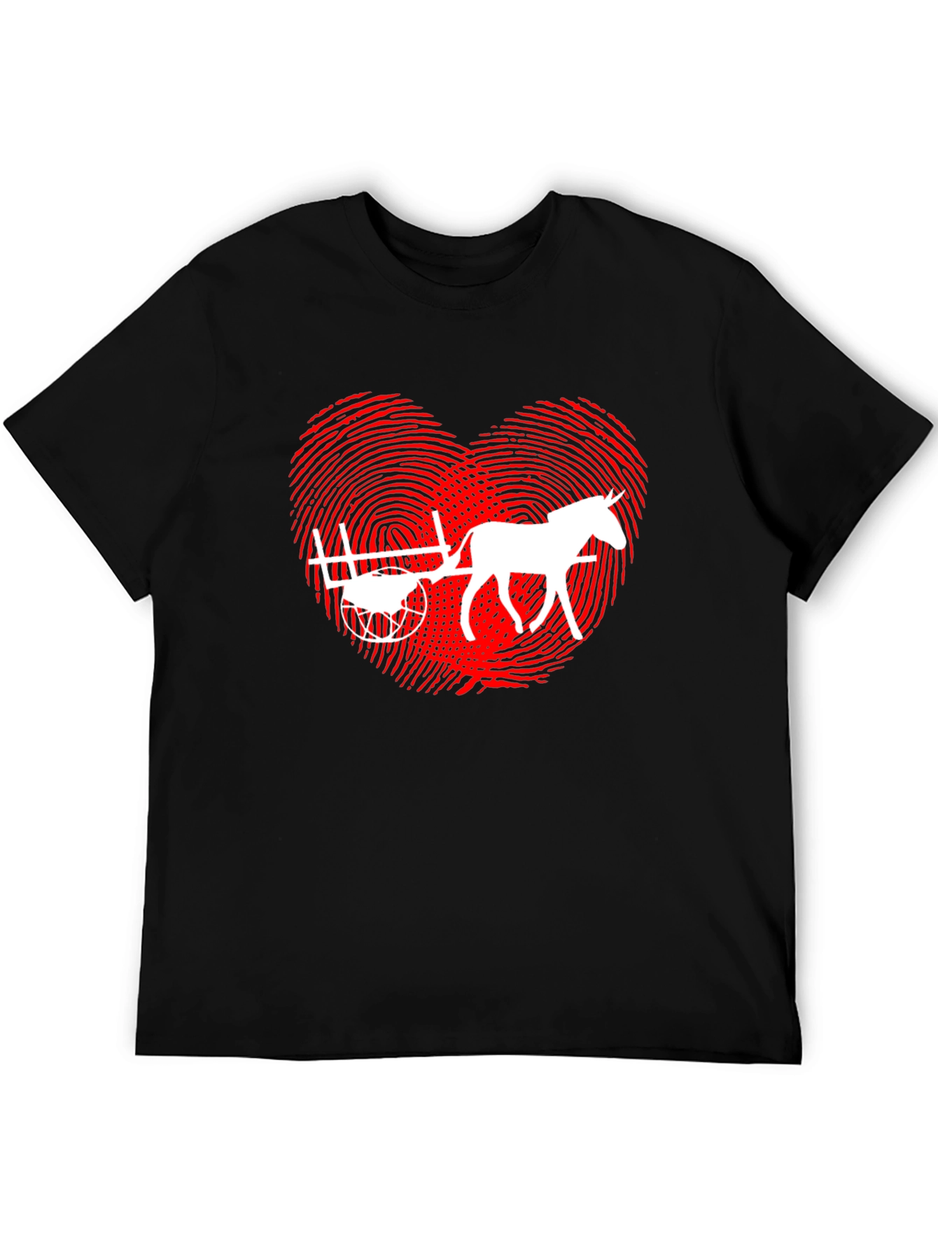 Horse Cart Love Heart T-Shirt