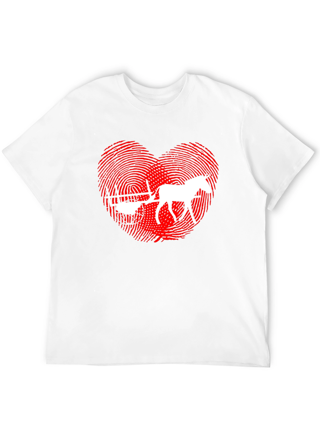 Horse Cart Love Heart T-Shirt