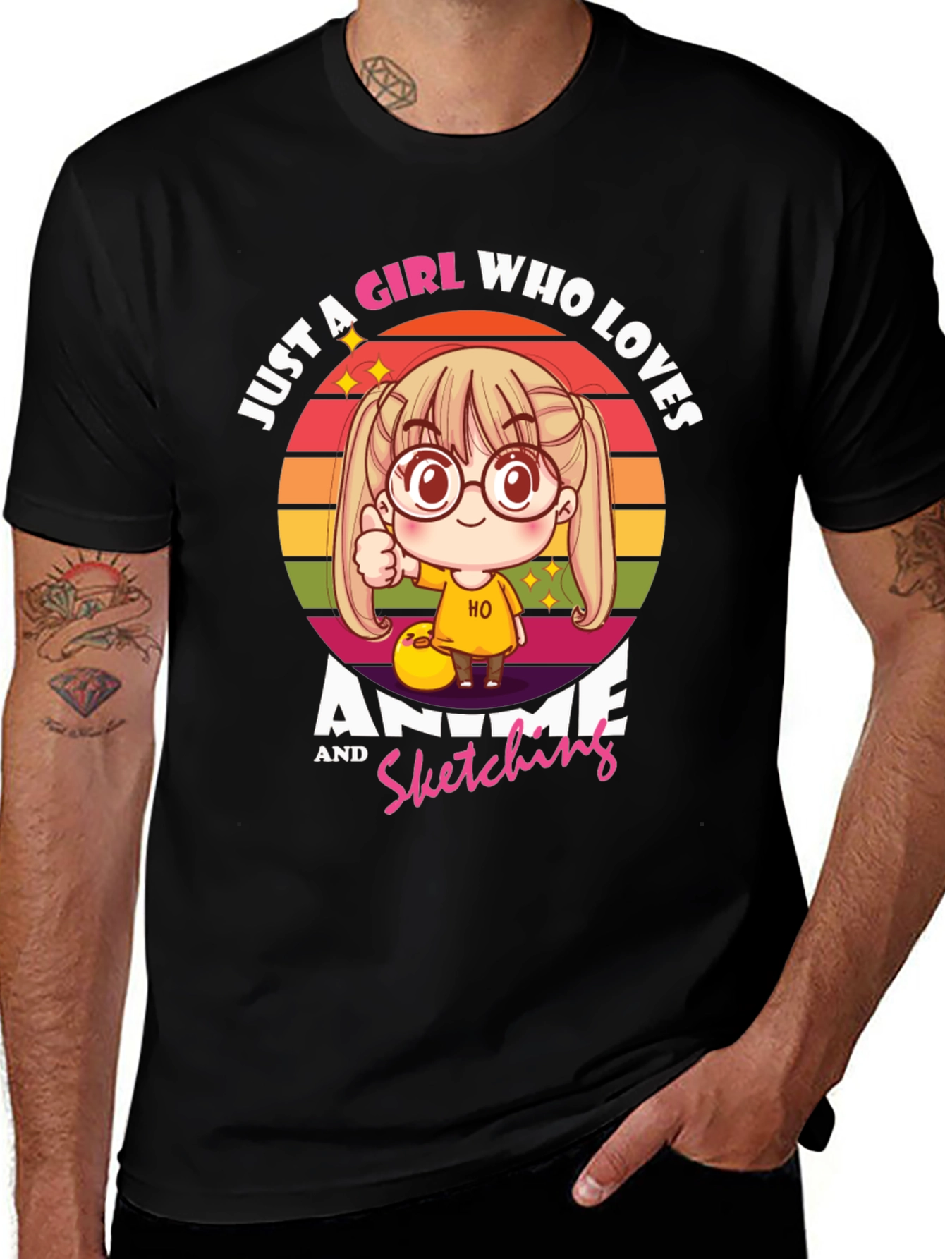 Anime & Sketching Girls T-Shirt
