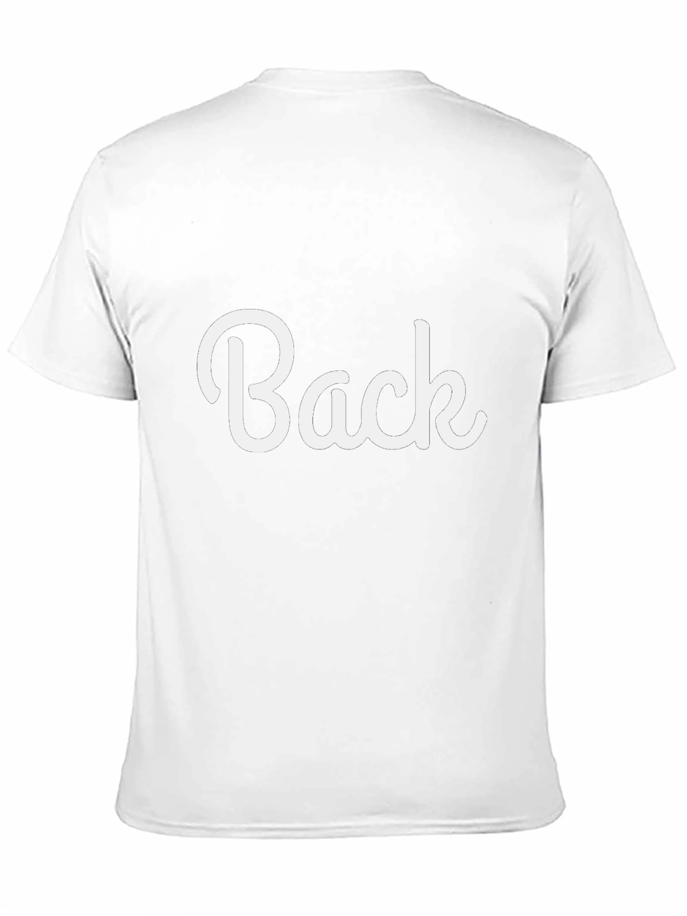 Black T-Shirt with Back Design