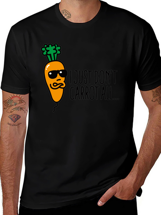 I Just Dont Carrot All Funny Black T-Shirt