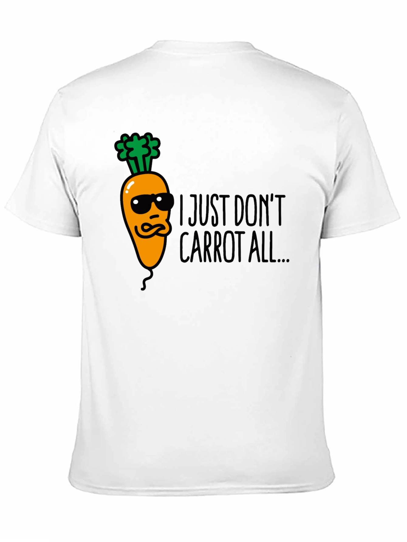 I Just Dont Carrot All Funny Black T-Shirt