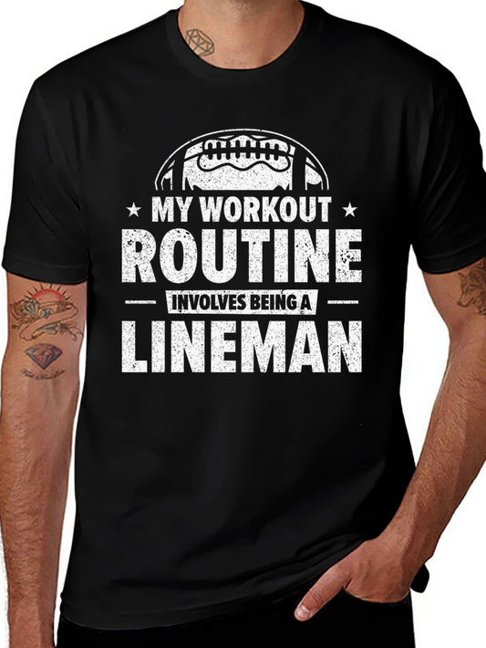 Lineman Workout T-Shirt - Football Inspired Tee