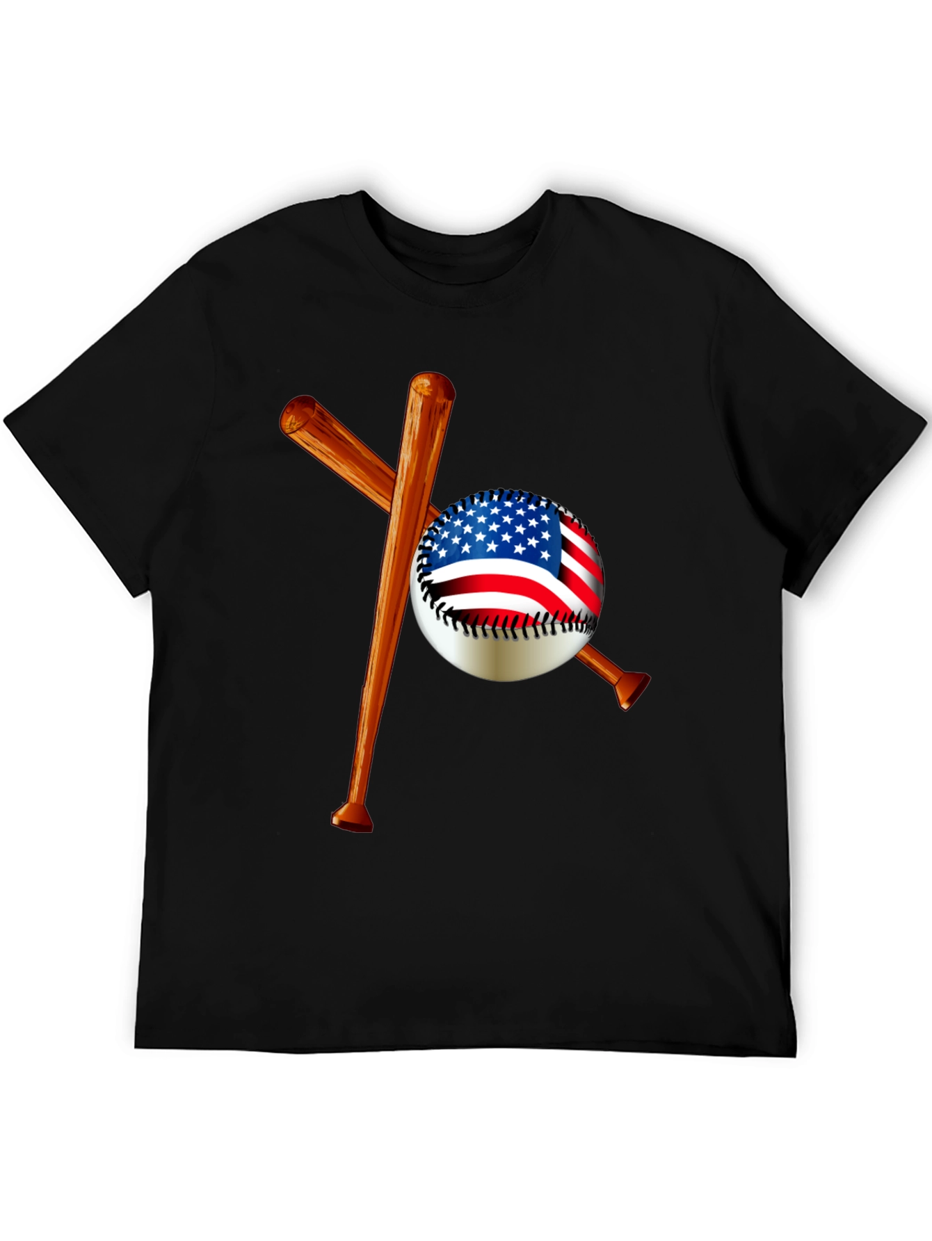 USA Baseball T-Shirt - Patriotic Sport Tee