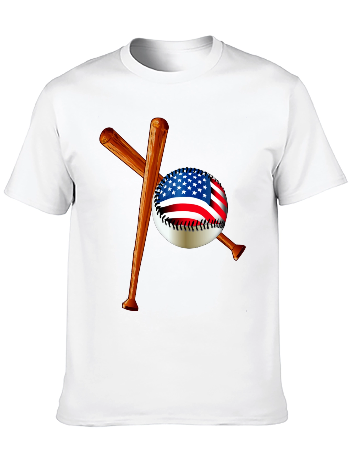 USA Baseball T-Shirt - Patriotic Sport Tee