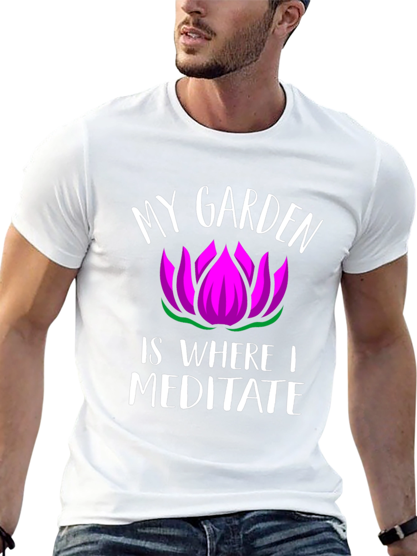 My Garden Is Where I Meditate Graphic T-Shirt