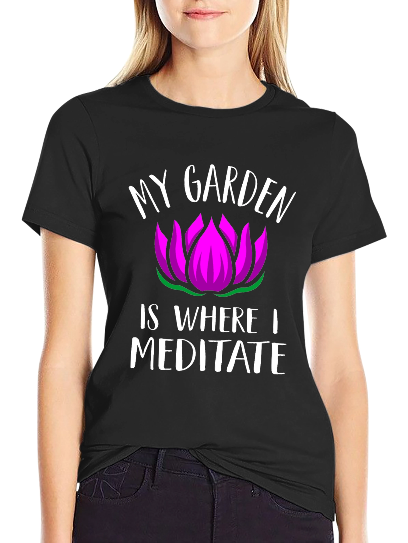 My Garden Is Where I Meditate Graphic T-Shirt