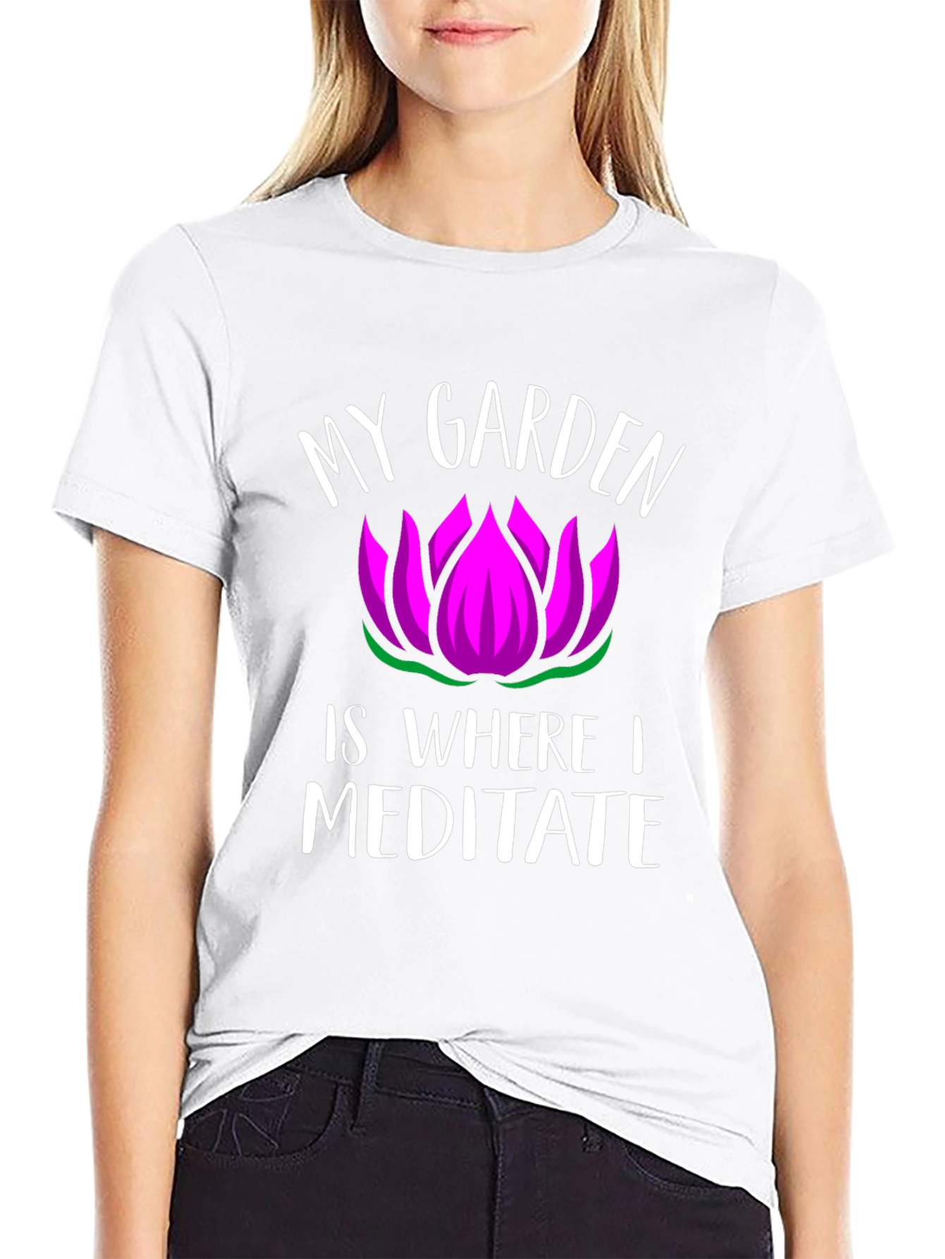 My Garden Is Where I Meditate Graphic T-Shirt