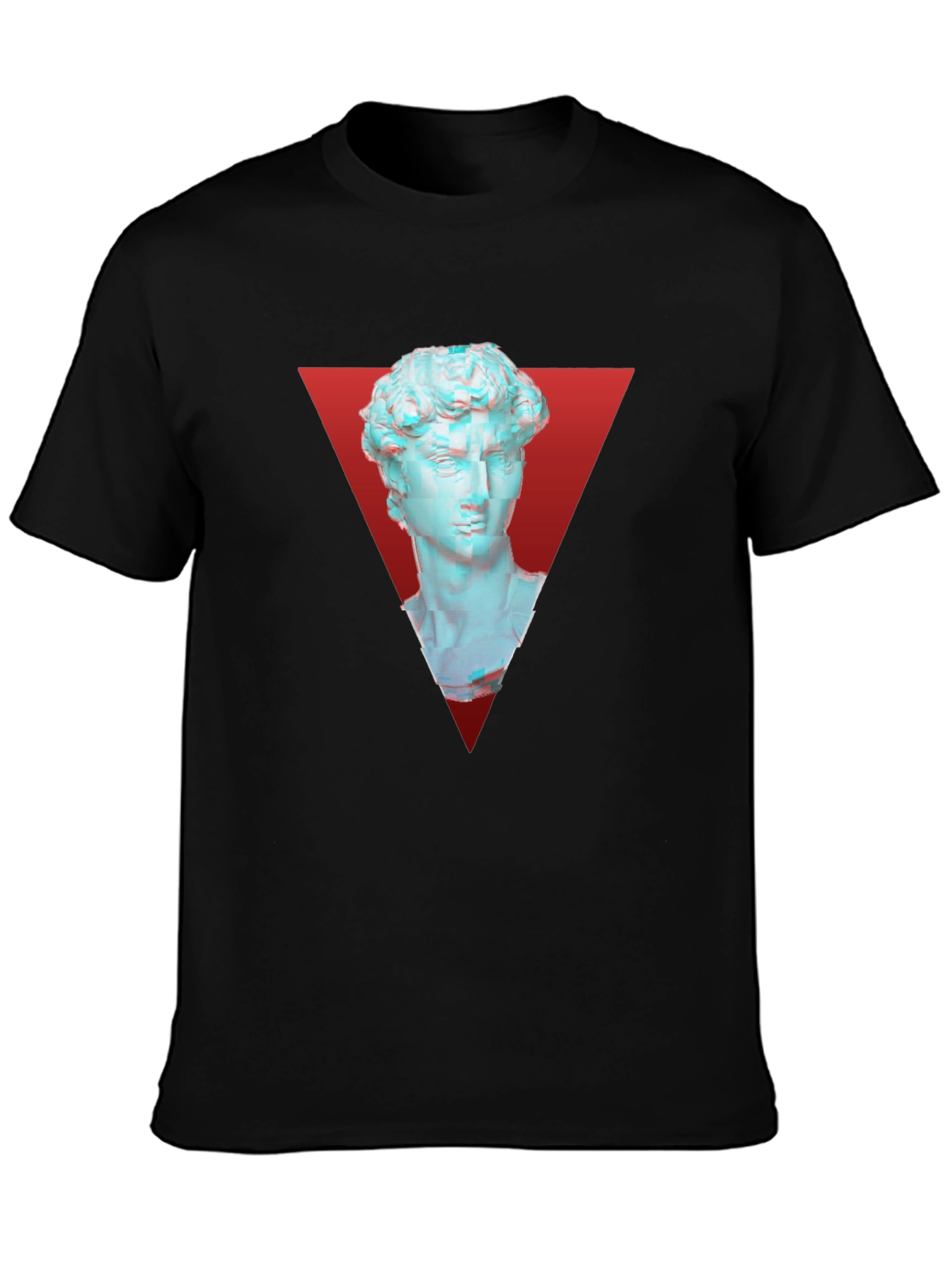 David Statue Graphic Tee - Modern Artistic Style
