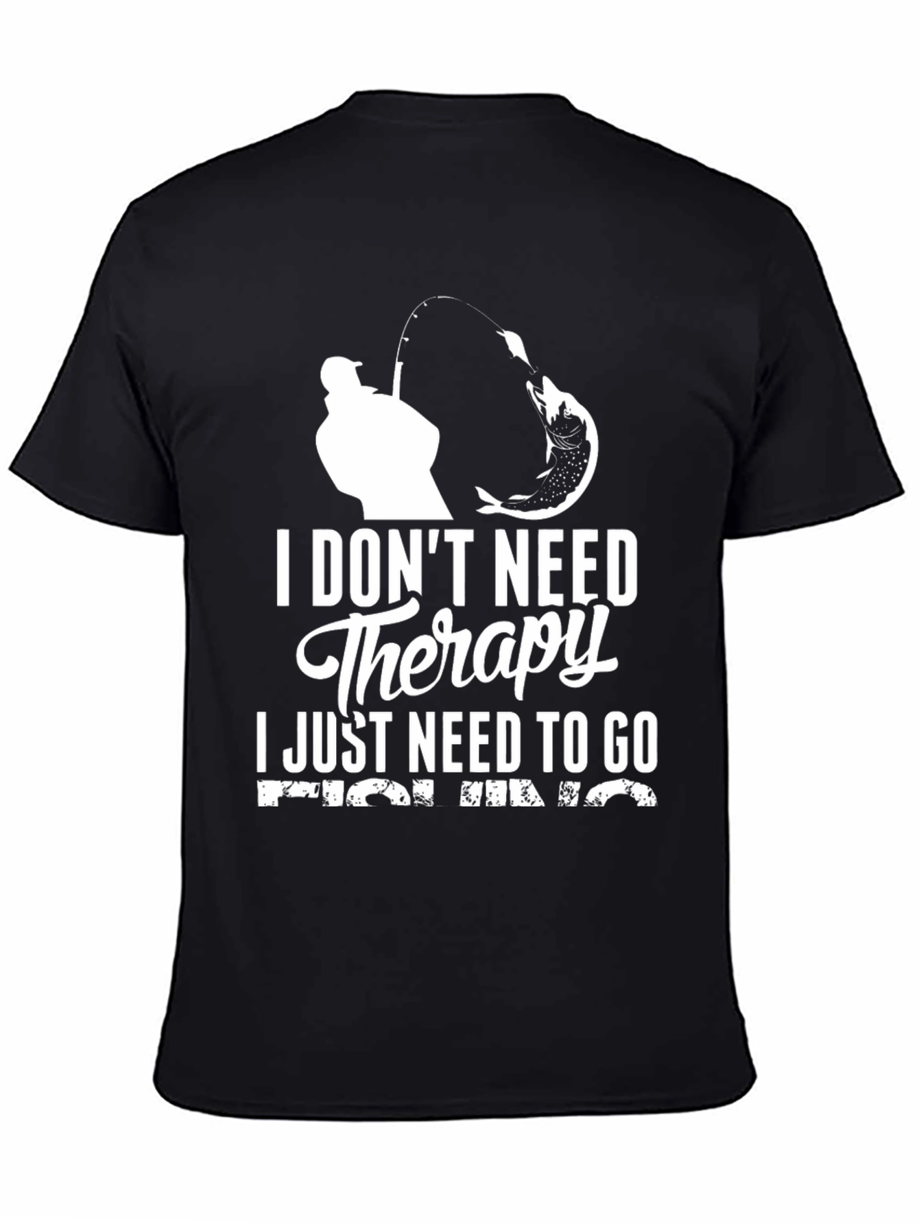 Fishing Therapy Graphic T-Shirt