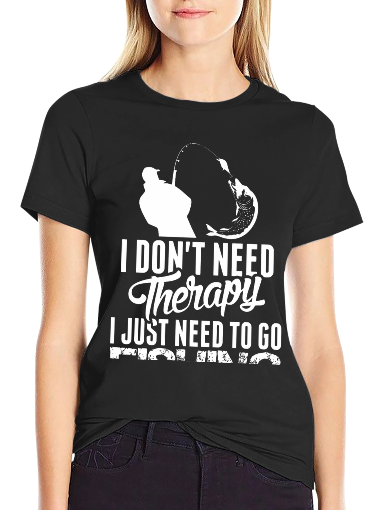 Fishing Therapy Graphic T-Shirt