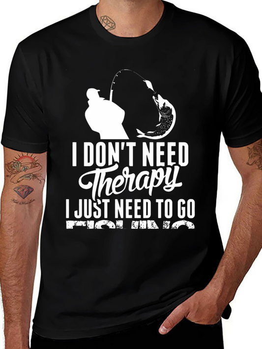 Fishing Therapy Graphic T-Shirt