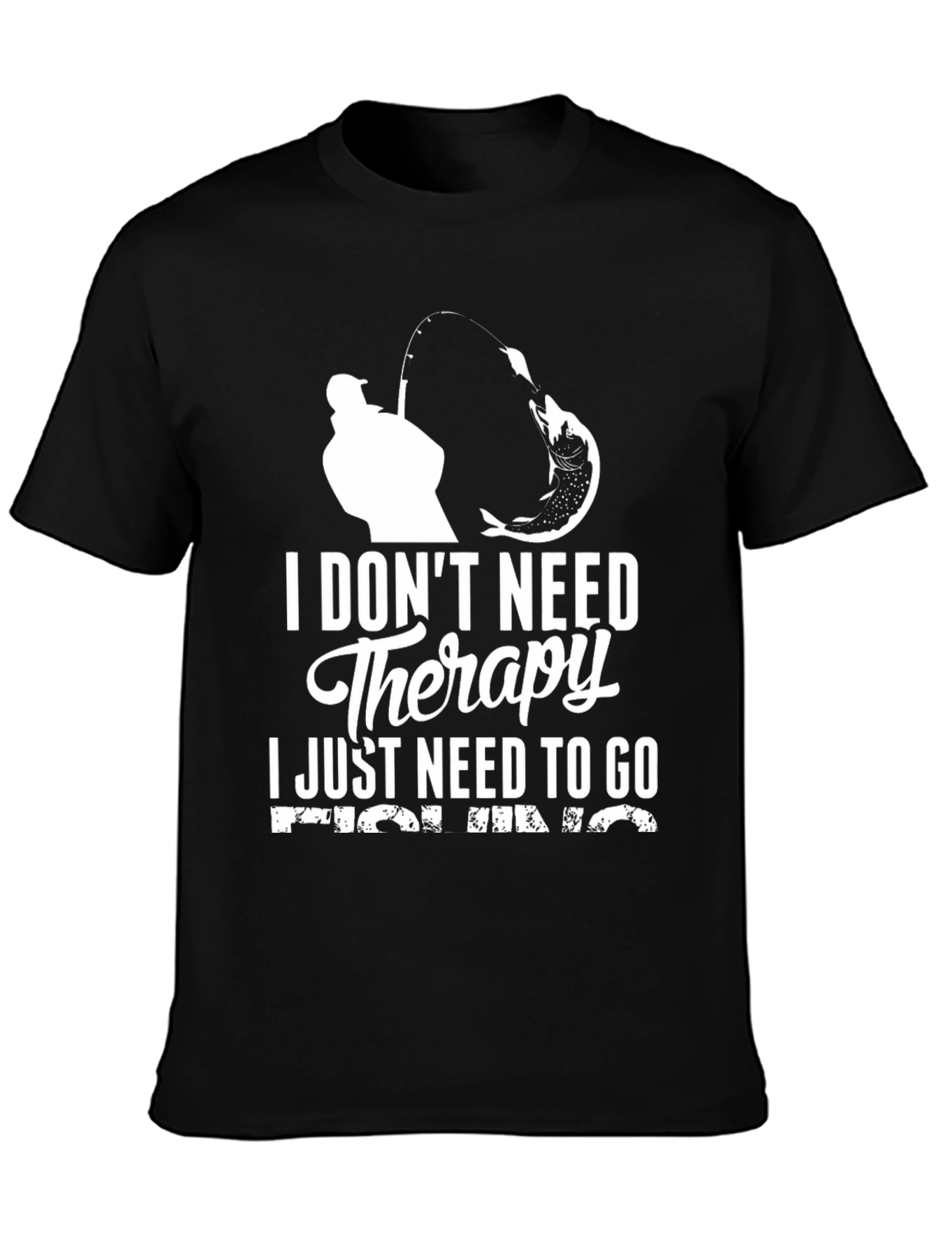 Fishing Therapy Graphic T-Shirt
