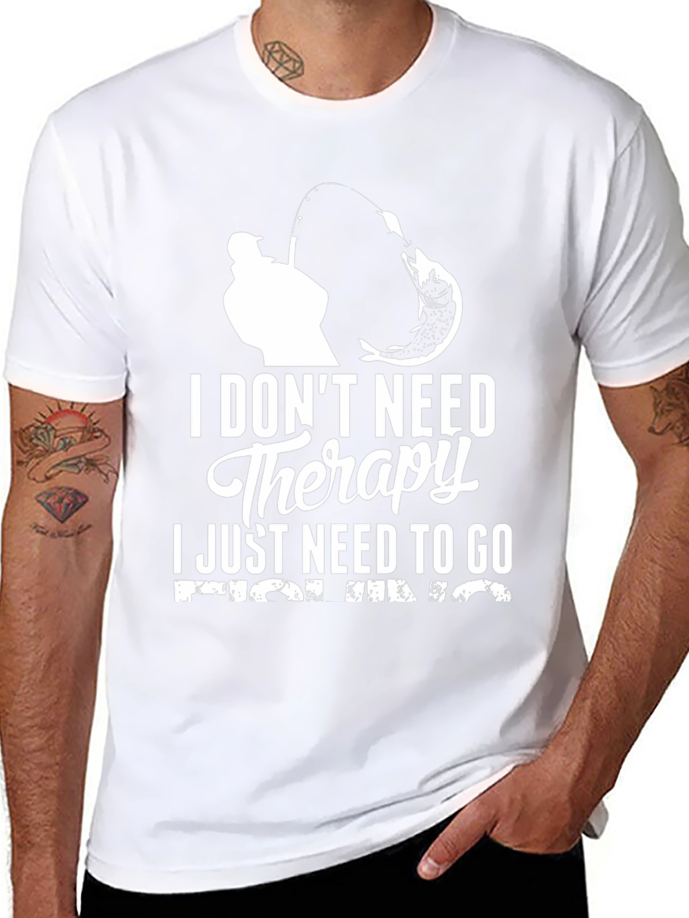 Fishing Therapy Graphic T-Shirt